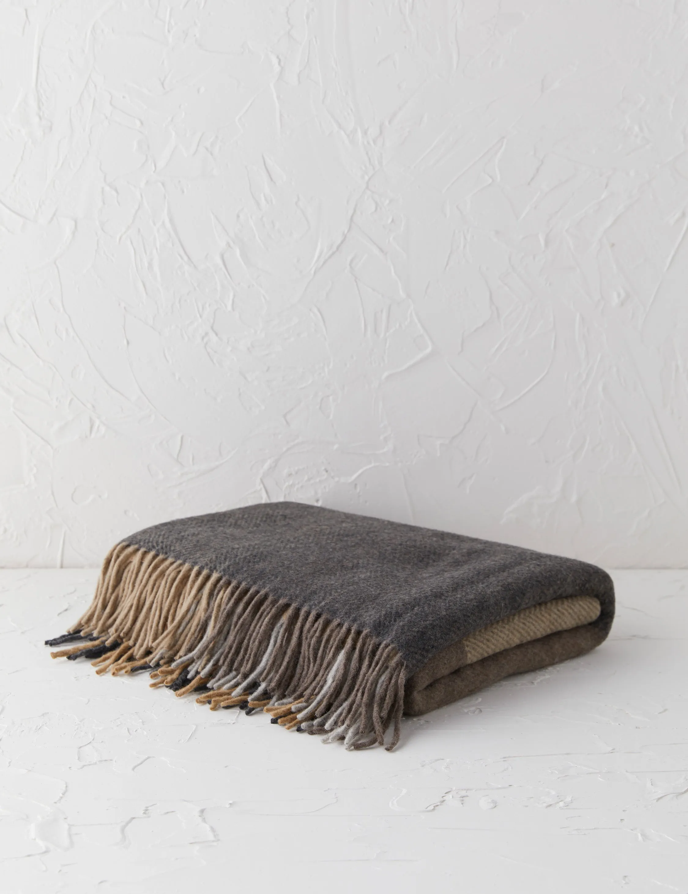 Recycled Wool Throw by Tartan Blanket Co Lulu and Georgia