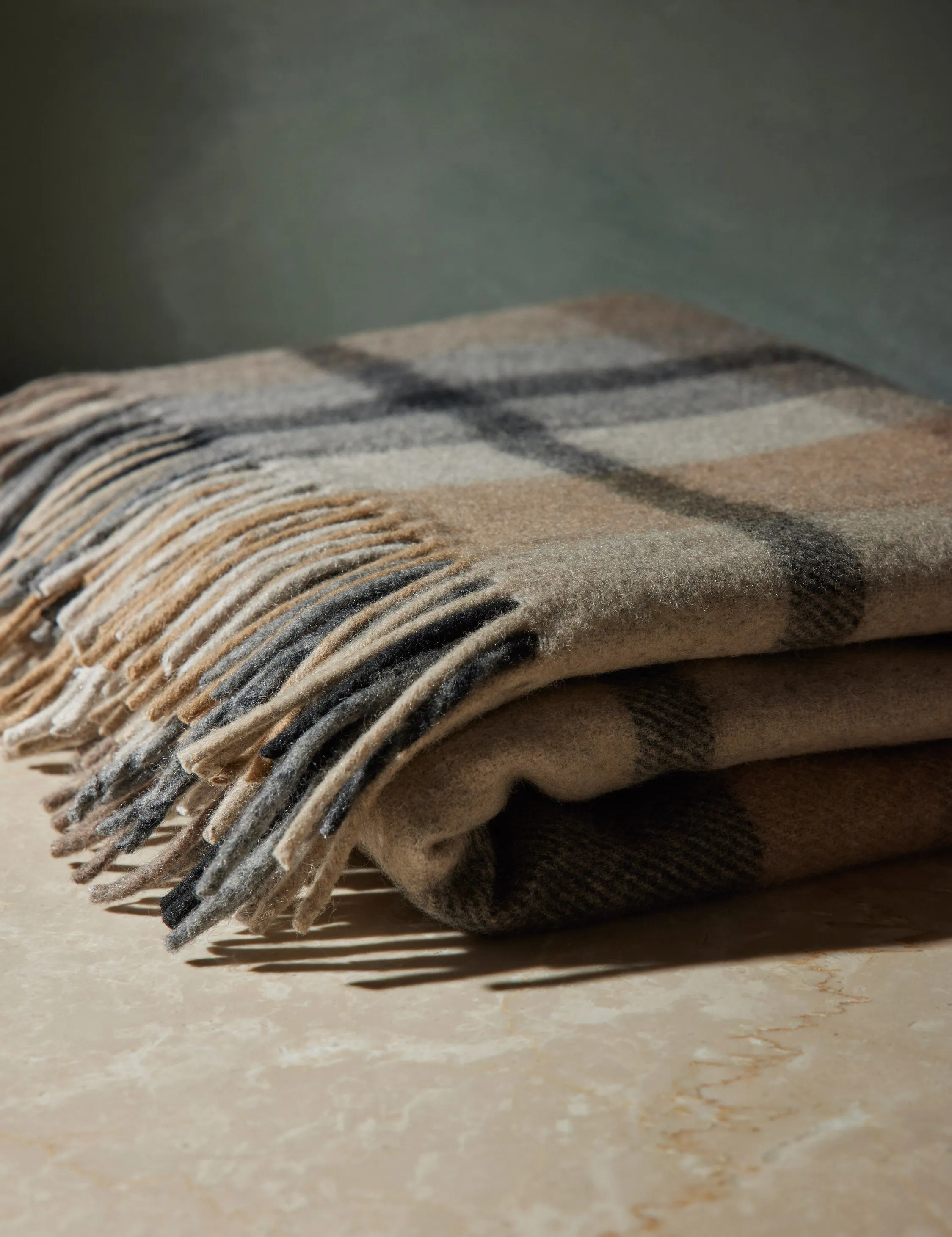 Recycled Wool Throw by Tartan Blanket Co Lulu and Georgia