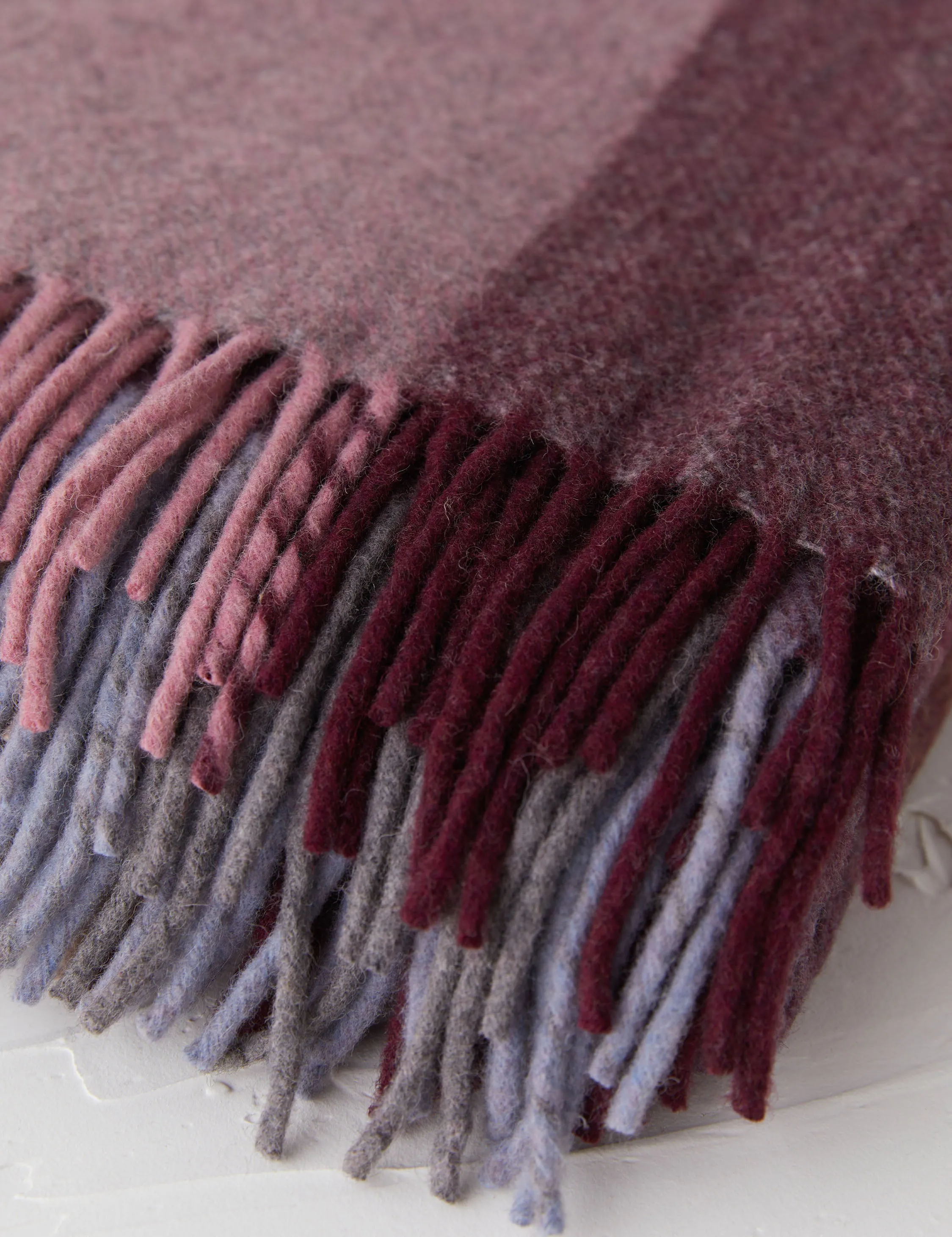 Recycled Wool Throw by Tartan Blanket Co Lulu and Georgia