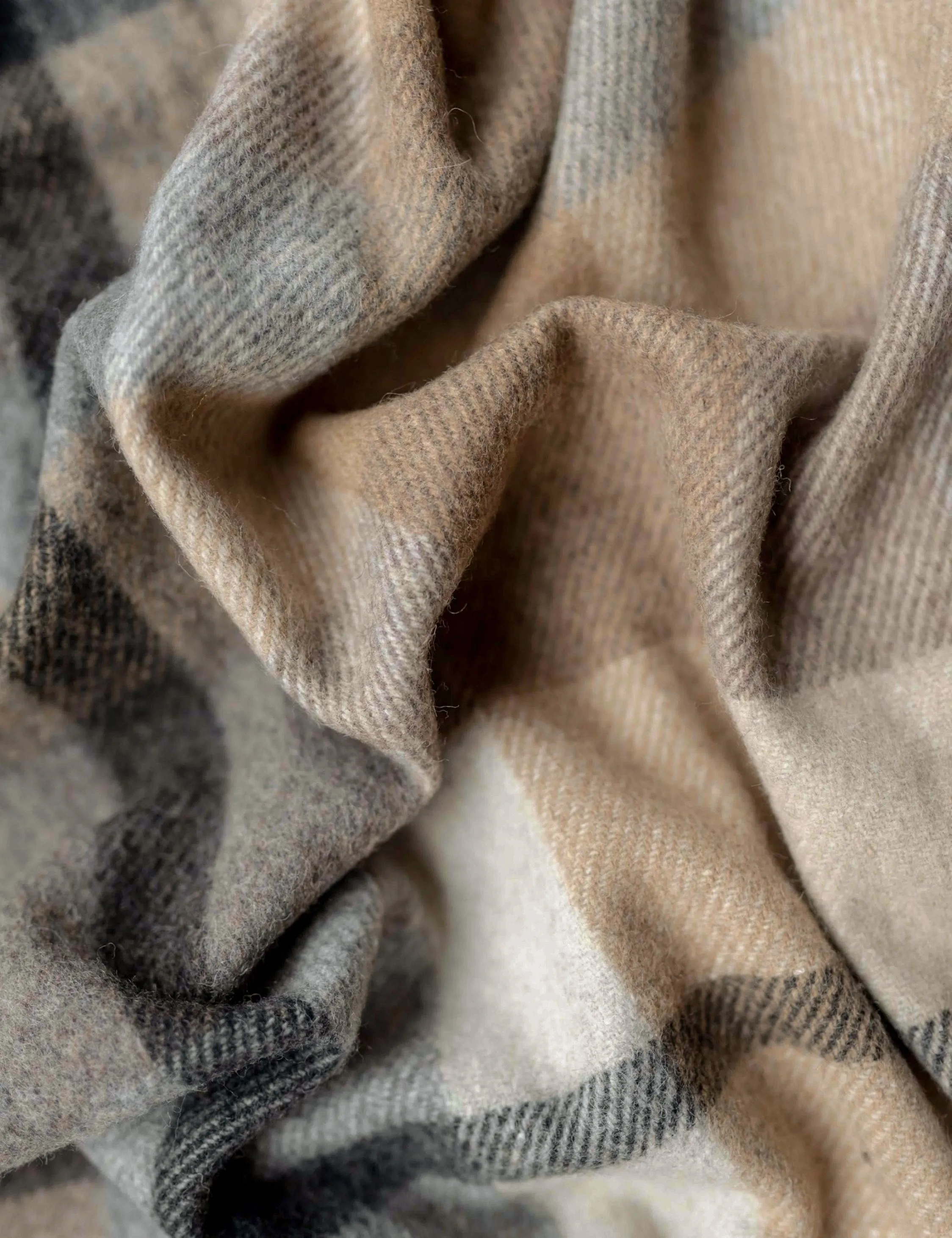 Recycled Wool Throw by Tartan Blanket Co Lulu and Georgia