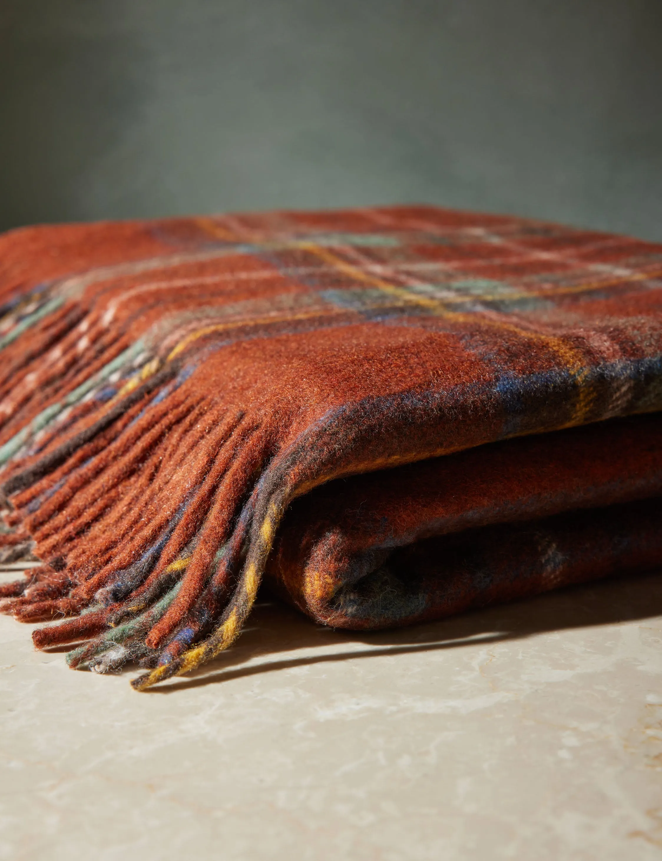Recycled Wool Throw by Tartan Blanket Co Lulu and Georgia