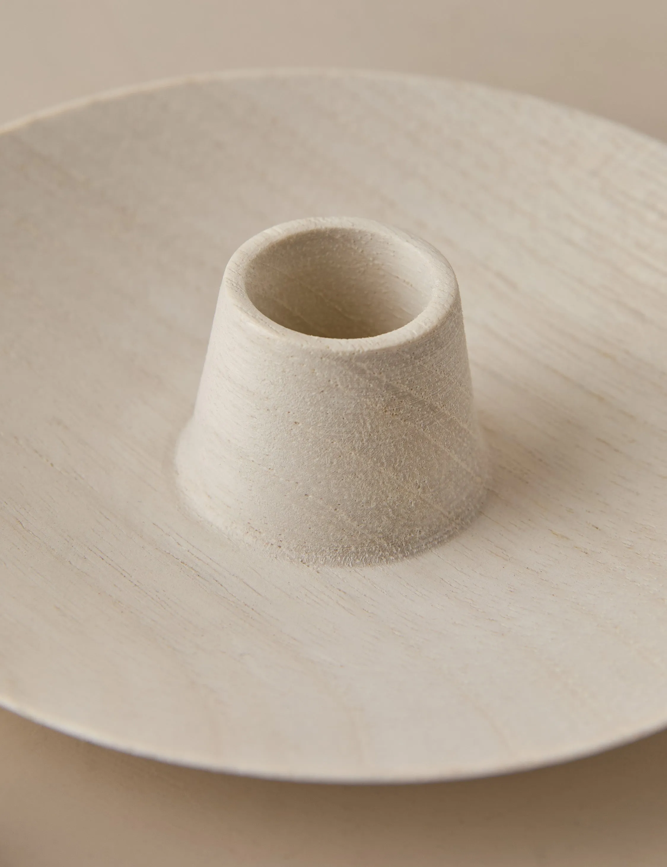 Round Taper Holders (Set of 2) by Itza Wood Lulu and Georgia