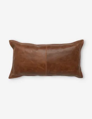 Sabrea Leather Lumbar Pillow Lulu and Georgia