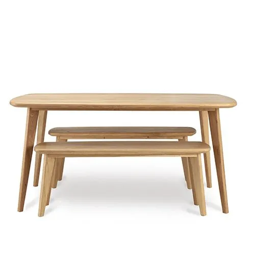 Salters Oak Dining Table Set Funky Chunky
