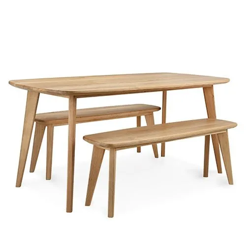 Salters Oak Dining Table Set Funky Chunky