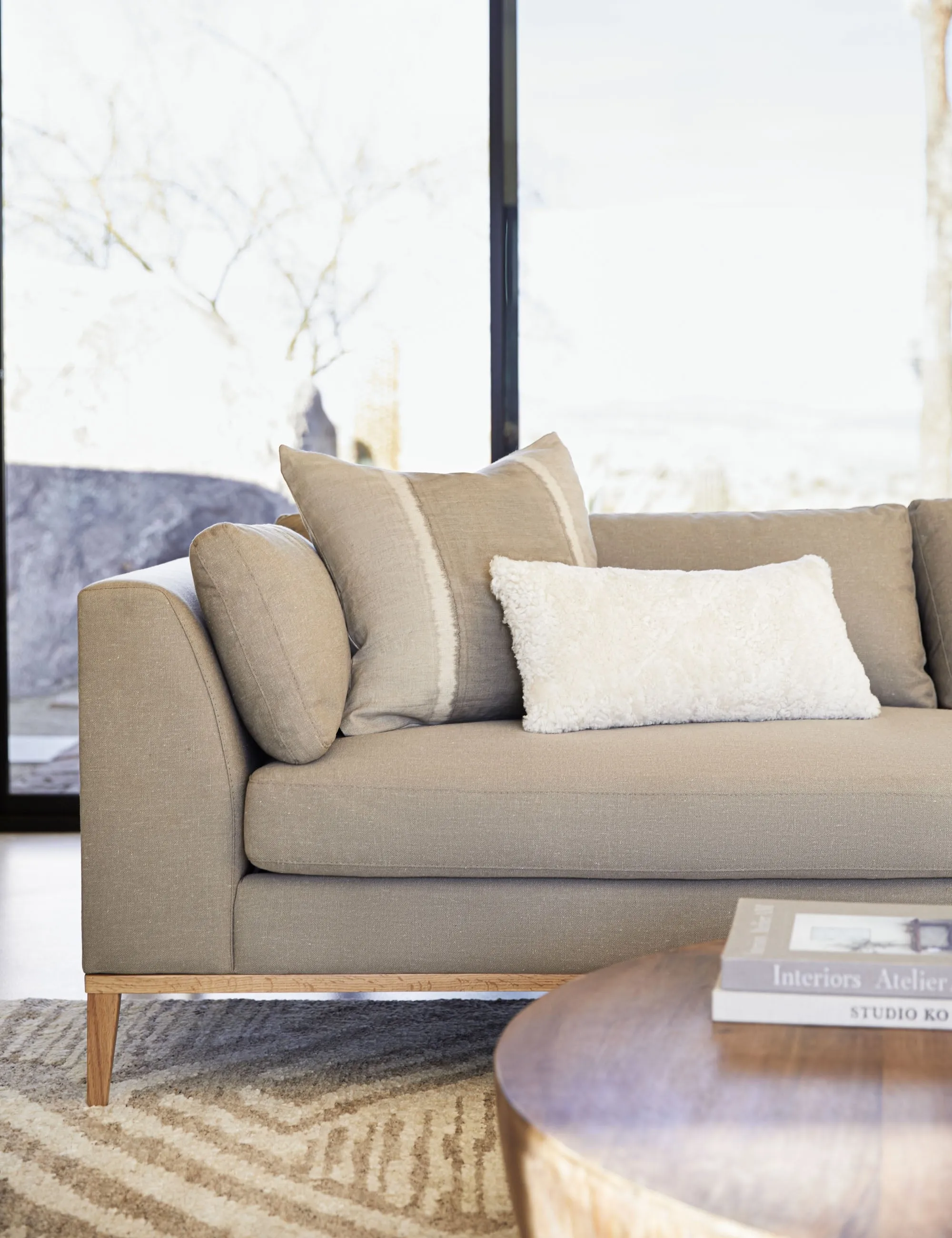 Samaire Shearling Lumbar Pillow Lulu and Georgia