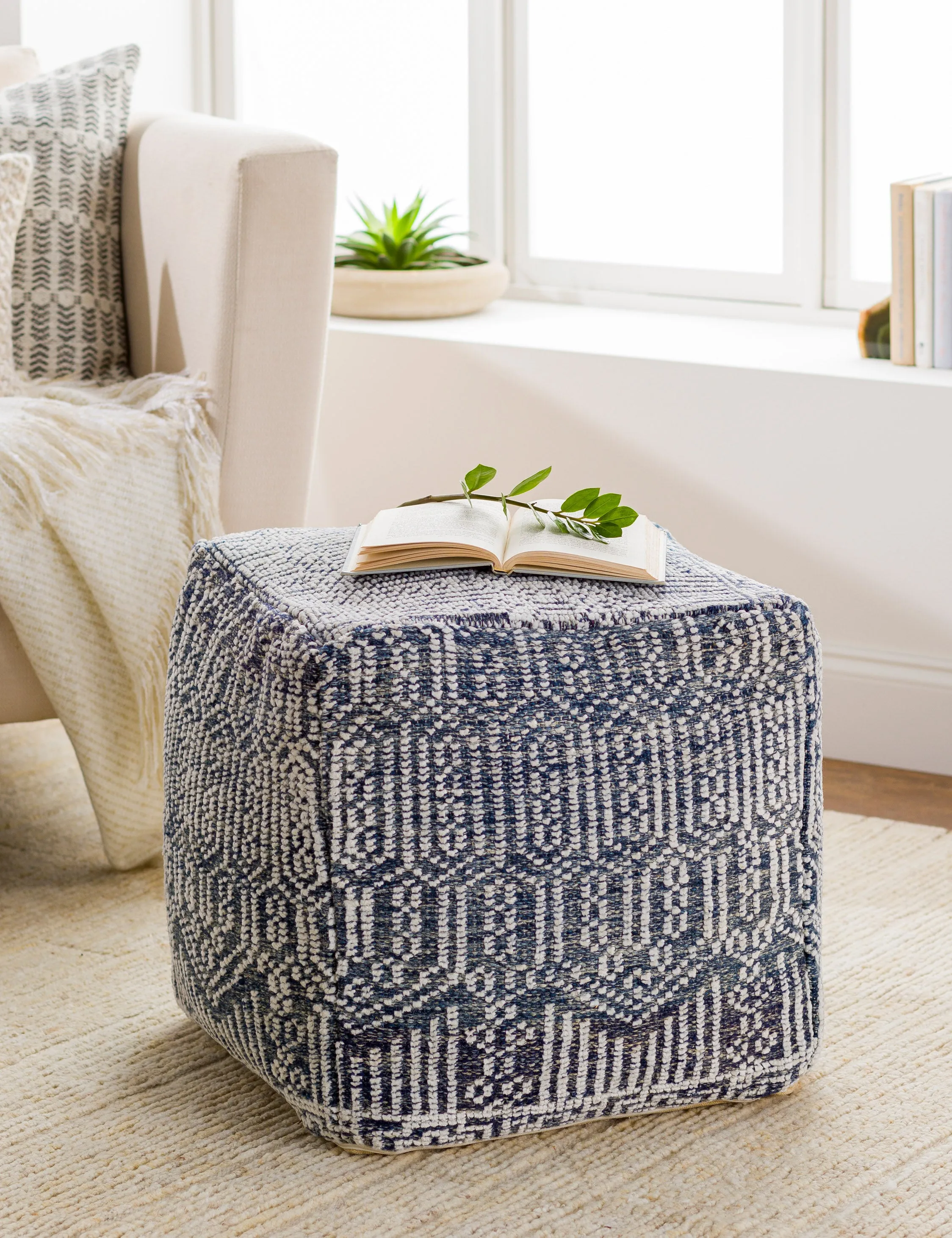 Sappho Square Pouf Lulu and Georgia