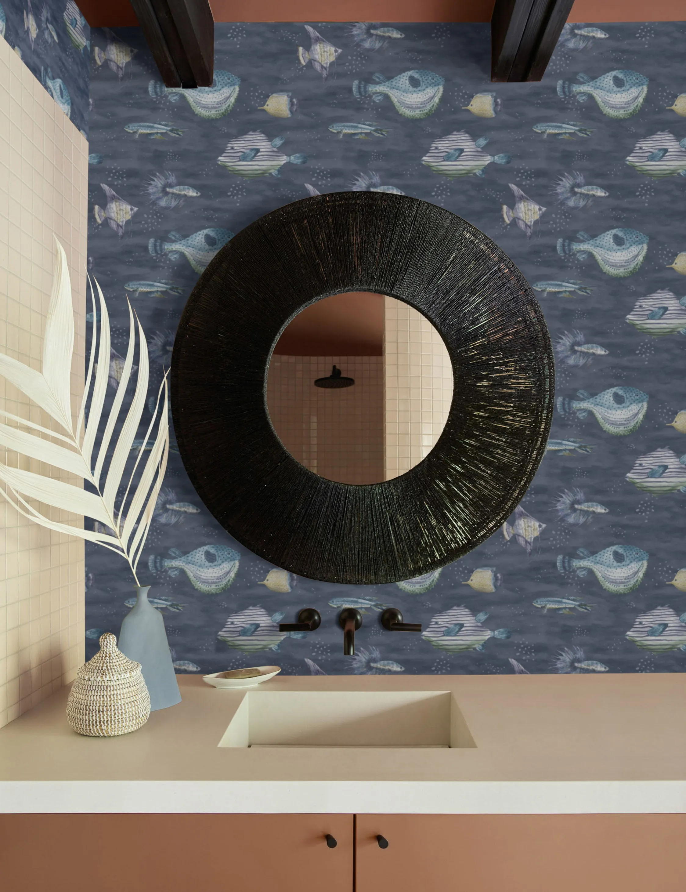 Scalamandre Oceanna Wallpaper by Sandberg Lulu and Georgia