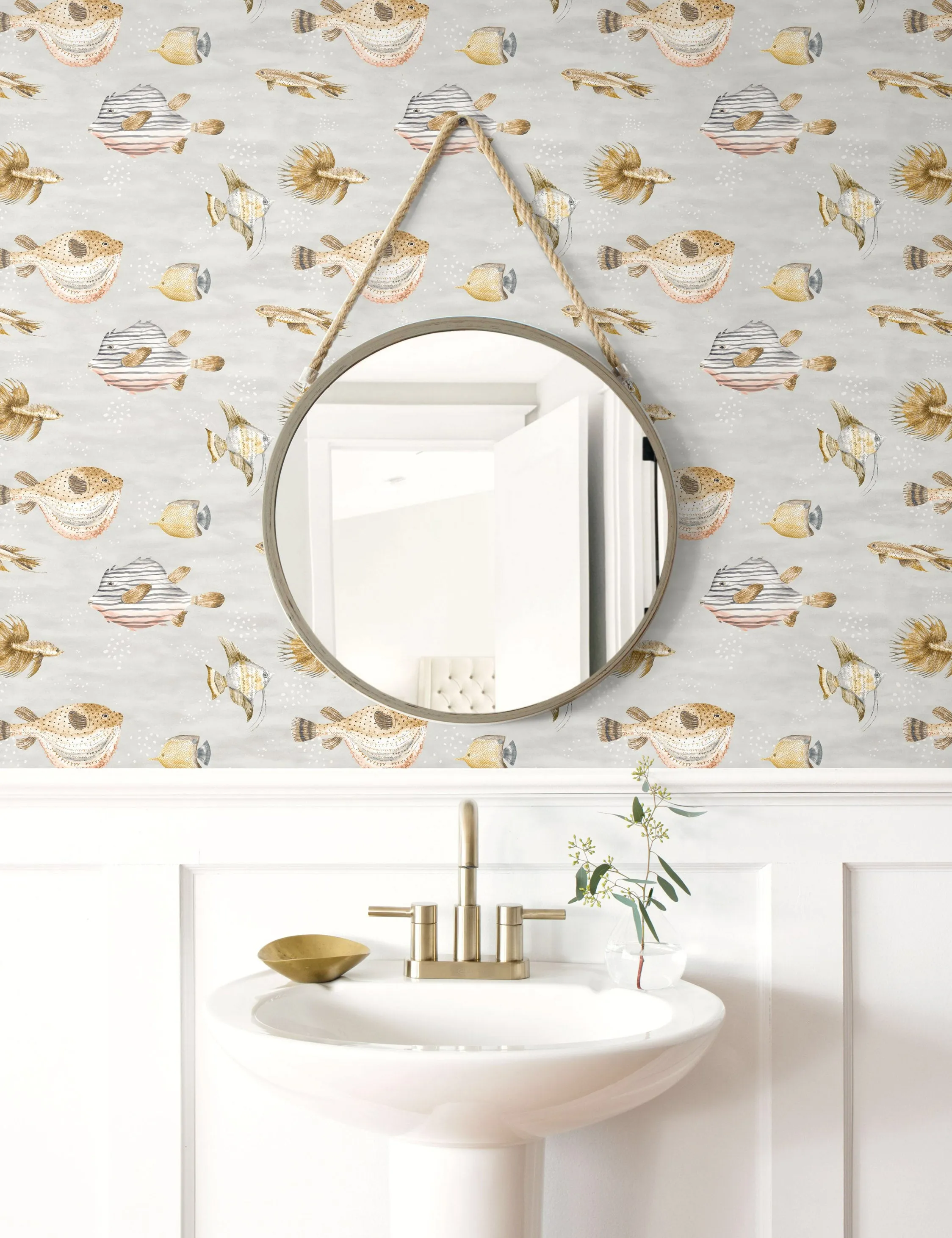 Scalamandre Oceanna Wallpaper by Sandberg Lulu and Georgia