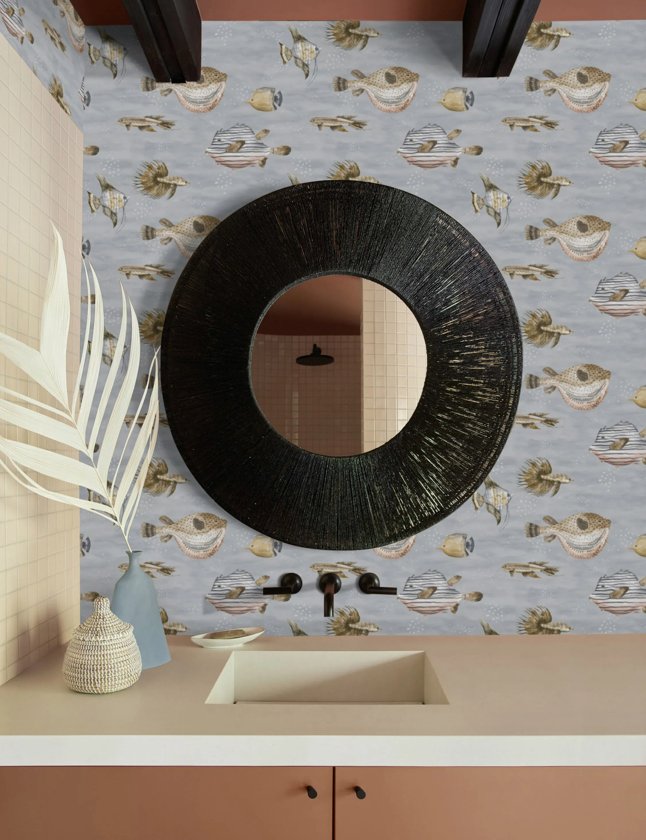 Scalamandre Oceanna Wallpaper by Sandberg Lulu and Georgia