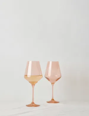 Stemware (Set of 2) by Estelle Colored Glass Lulu and Georgia