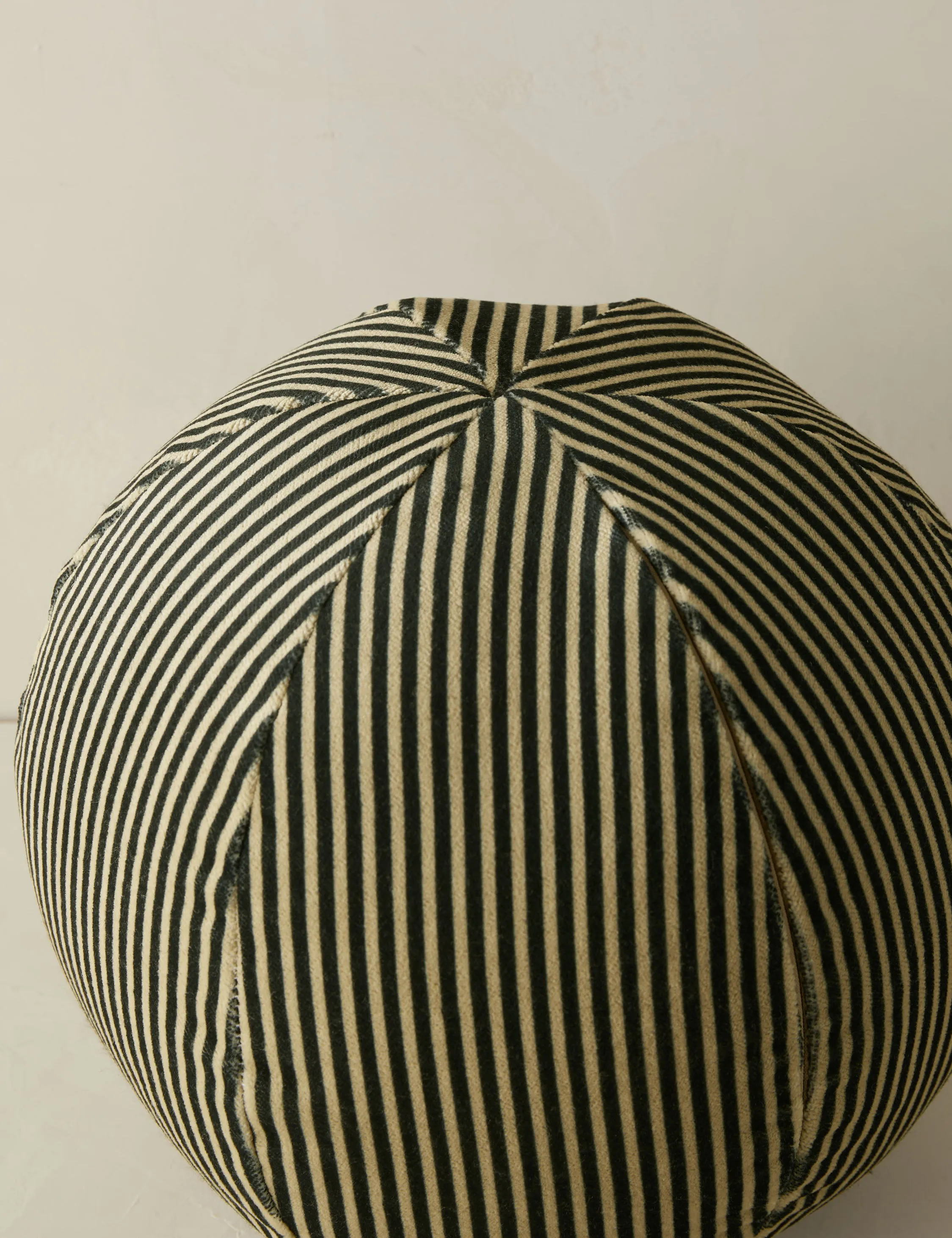 Striped Velvet Ball Pillow by Sarah Sherman Samuel Lulu and Georgia