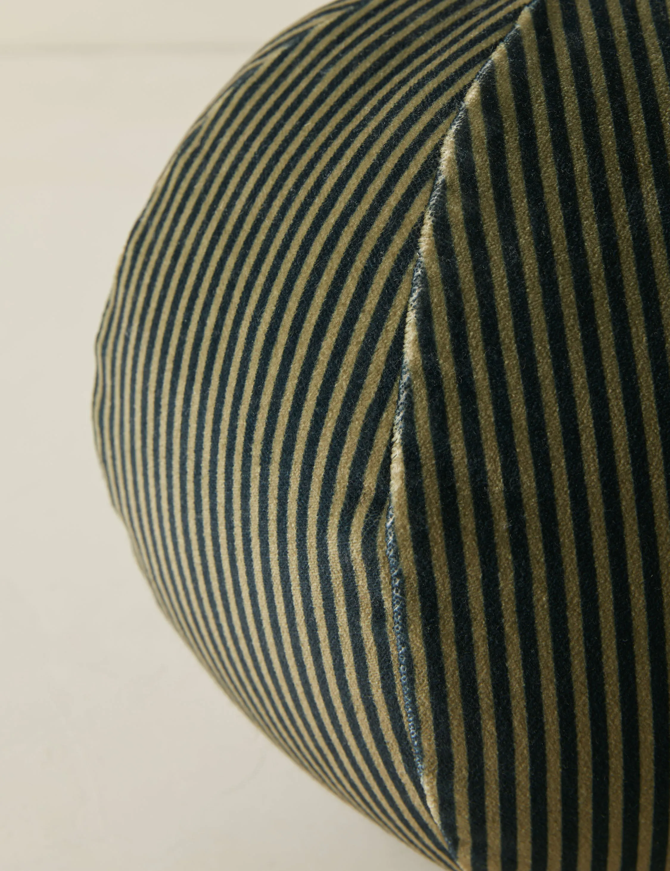 Striped Velvet Ball Pillow by Sarah Sherman Samuel Lulu and Georgia