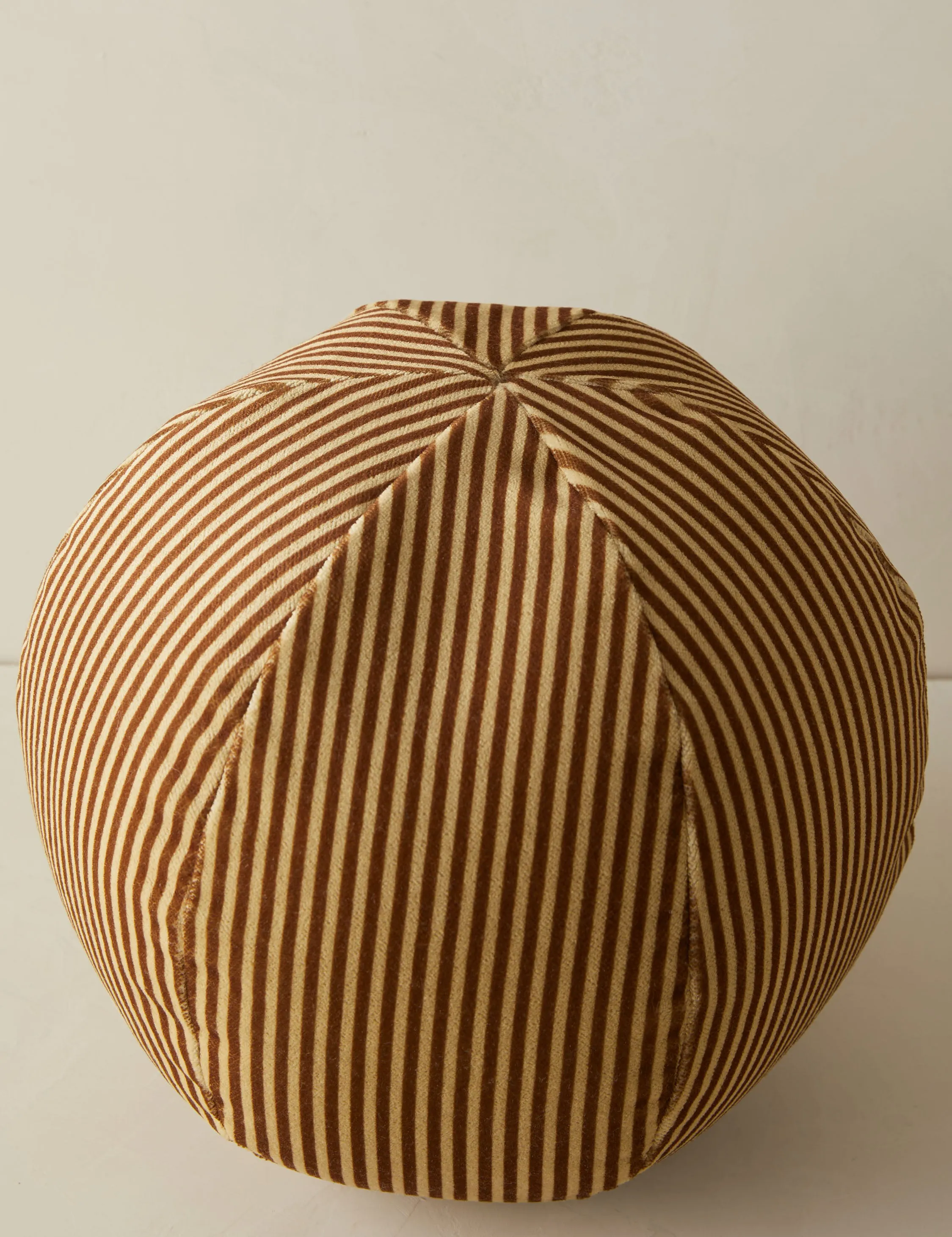 Striped Velvet Ball Pillow by Sarah Sherman Samuel Lulu and Georgia