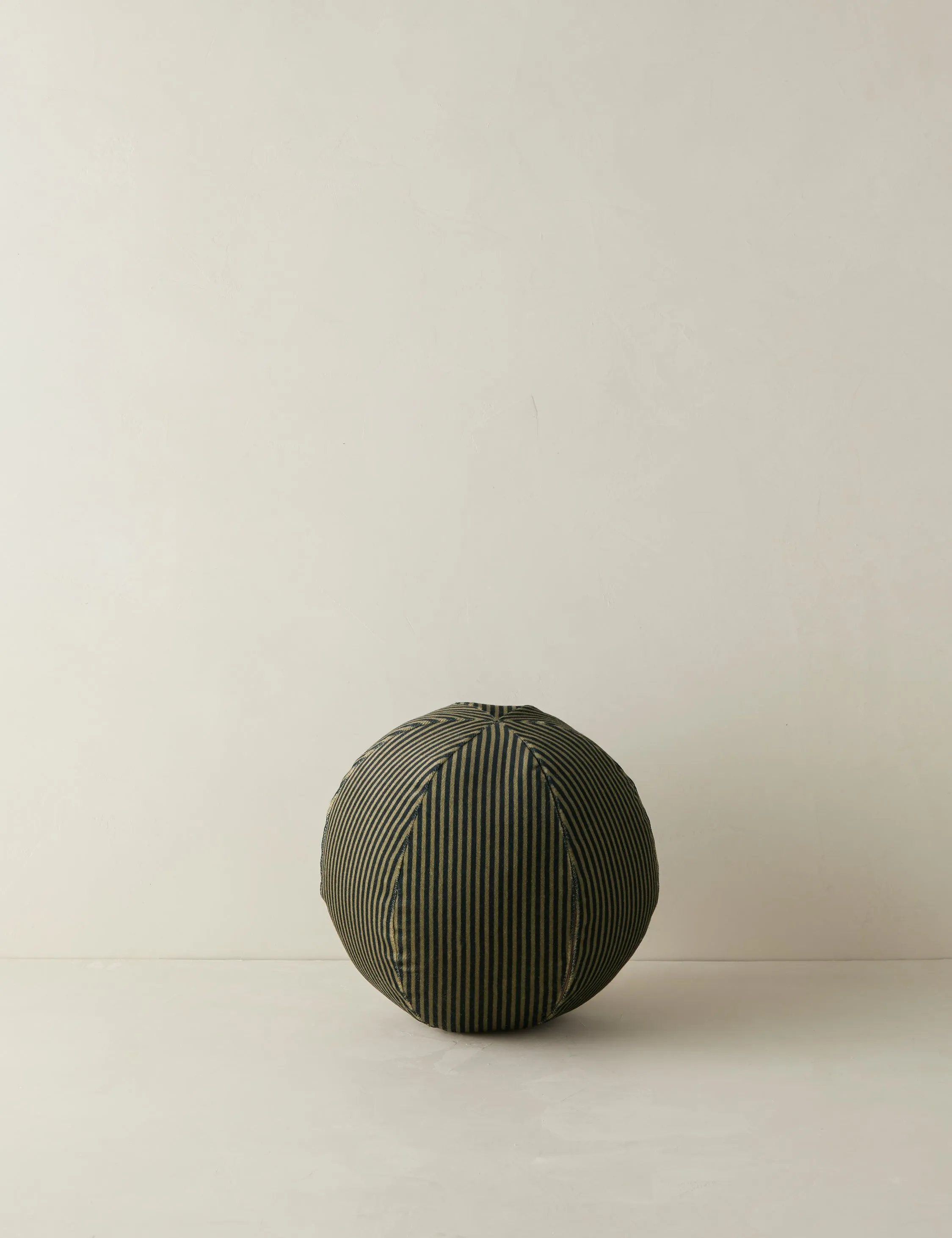 Striped Velvet Ball Pillow by Sarah Sherman Samuel Lulu and Georgia