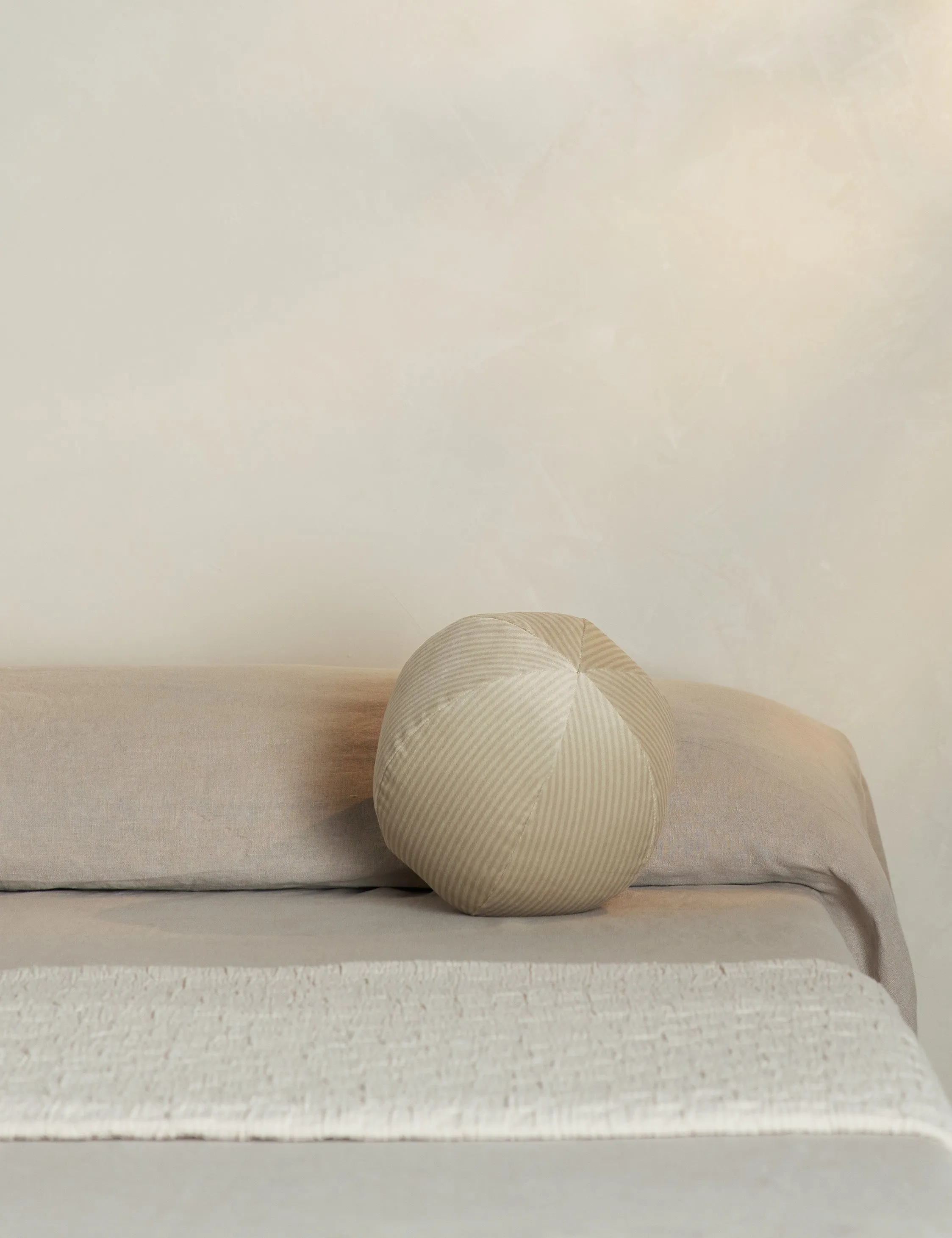 Striped Velvet Ball Pillow by Sarah Sherman Samuel Lulu and Georgia