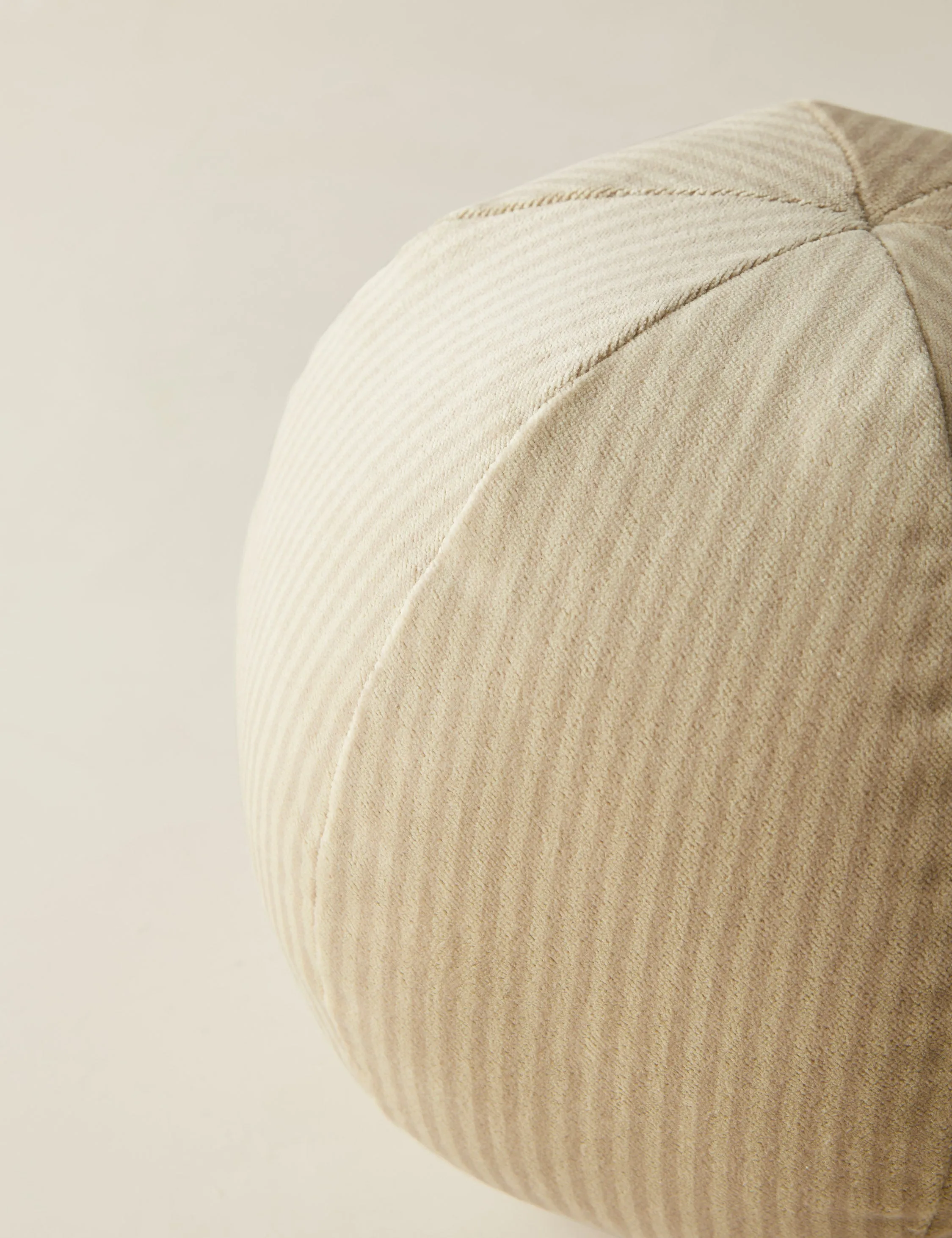 Striped Velvet Ball Pillow by Sarah Sherman Samuel Lulu and Georgia