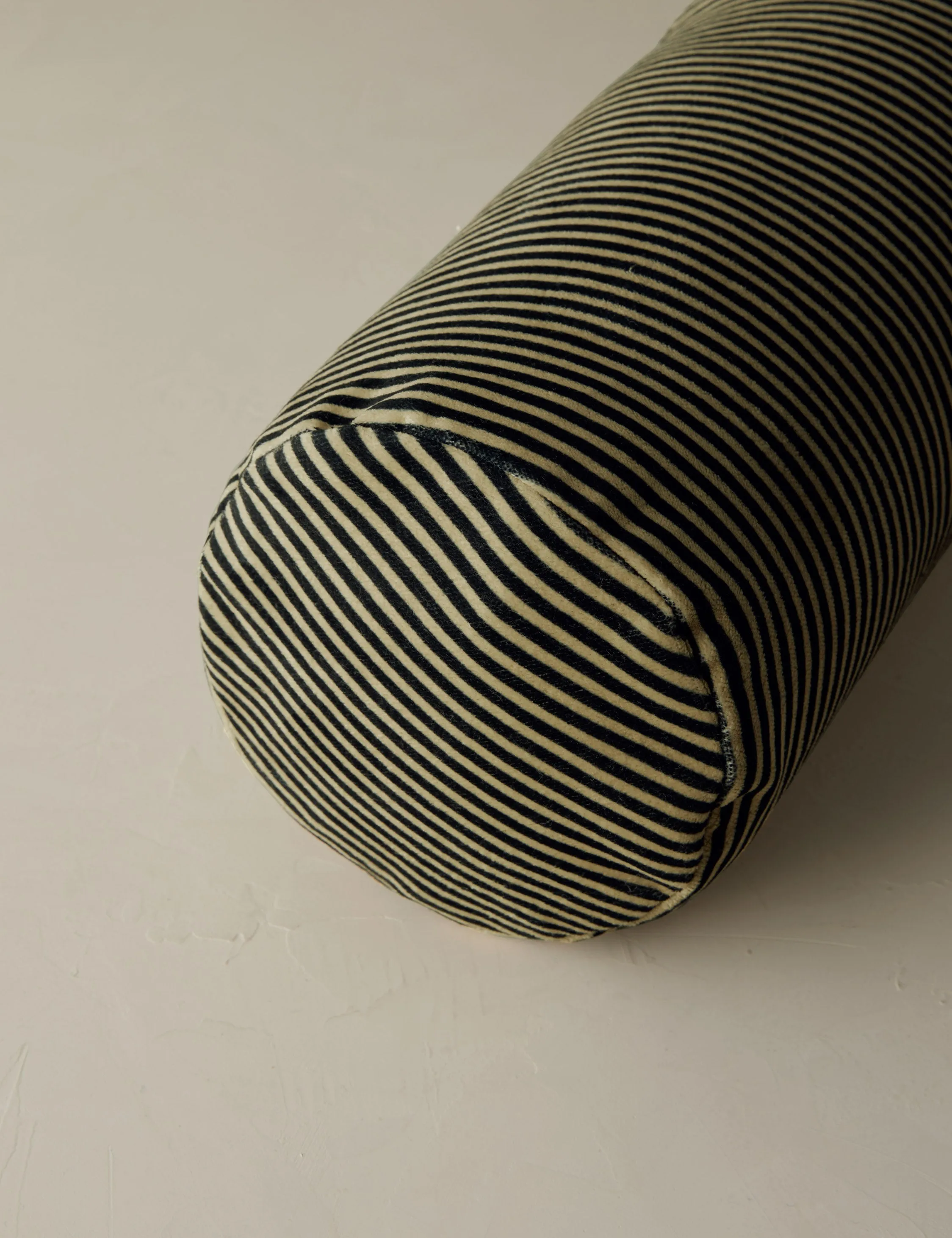 Striped Velvet Long Bolster Pillow by Sarah Sherman Samuel Lulu and Georgia