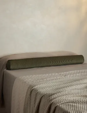 Striped Velvet Long Bolster Pillow by Sarah Sherman Samuel Lulu and Georgia