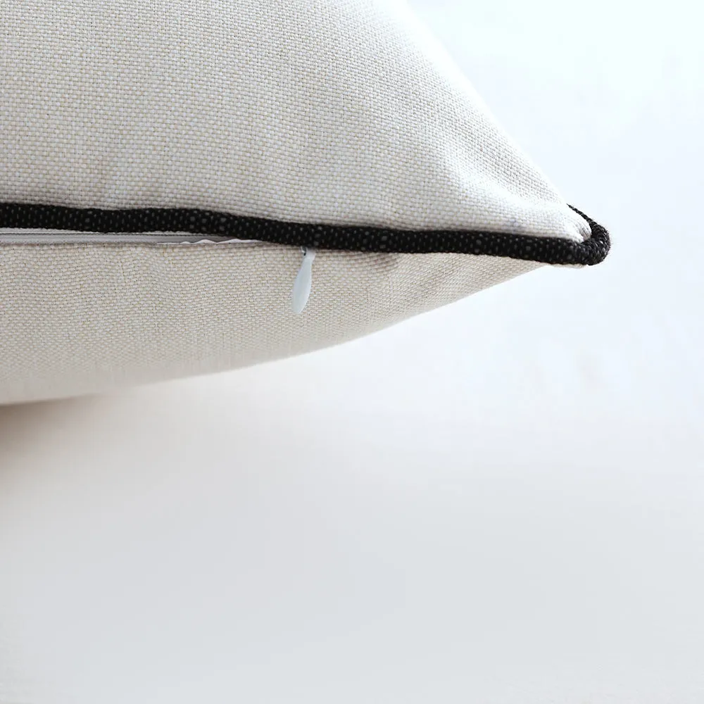 Summer Breeze Outdoor Decorative Accent Cushion - Black