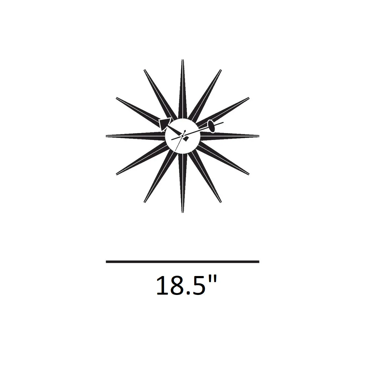 Sunburst Wall Clock