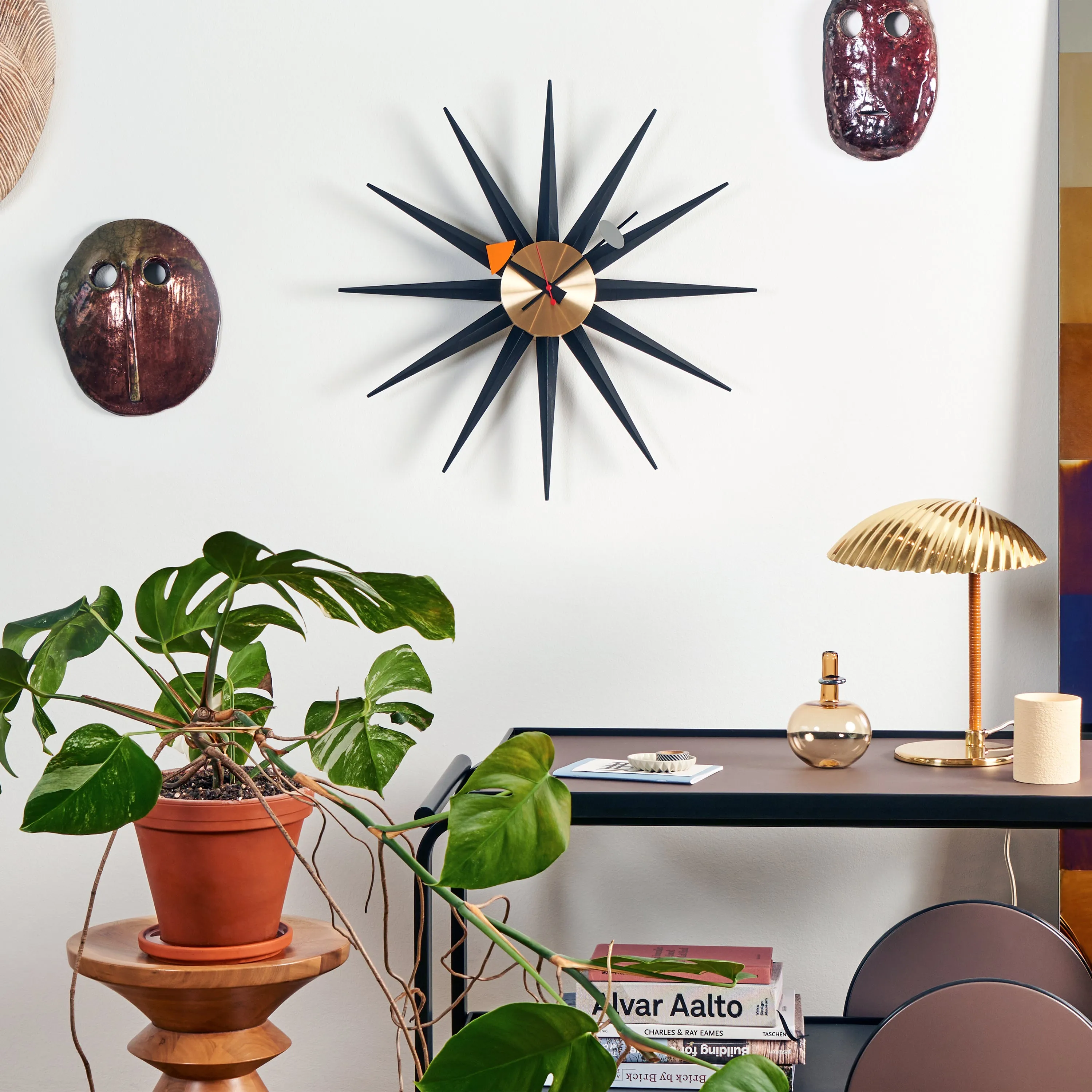 Sunburst Wall Clock