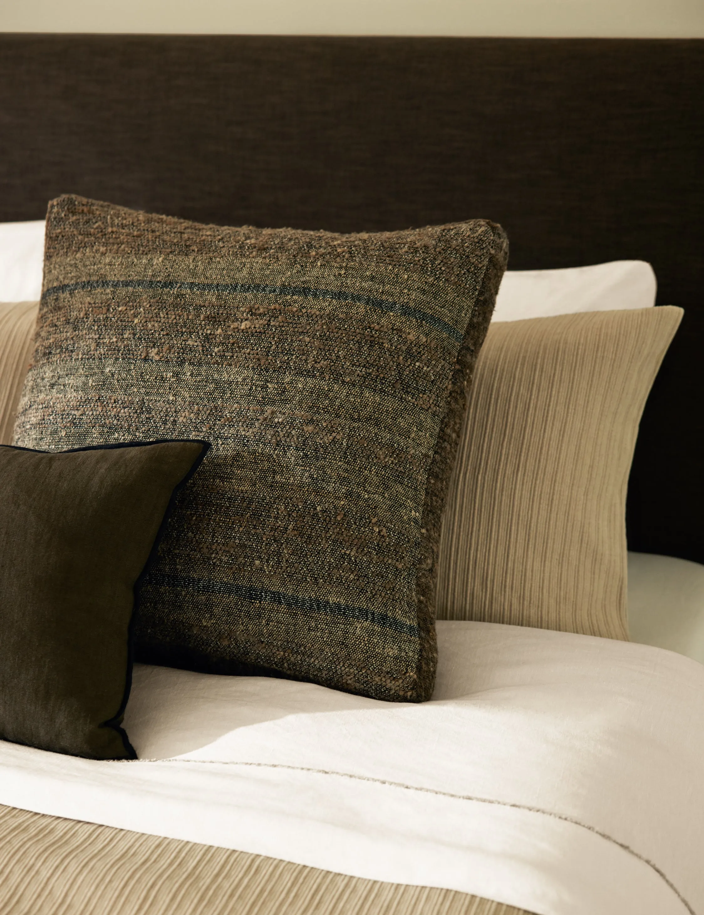 Teku Linen Silk Box Pillow by DISC Interiors Lulu and Georgia