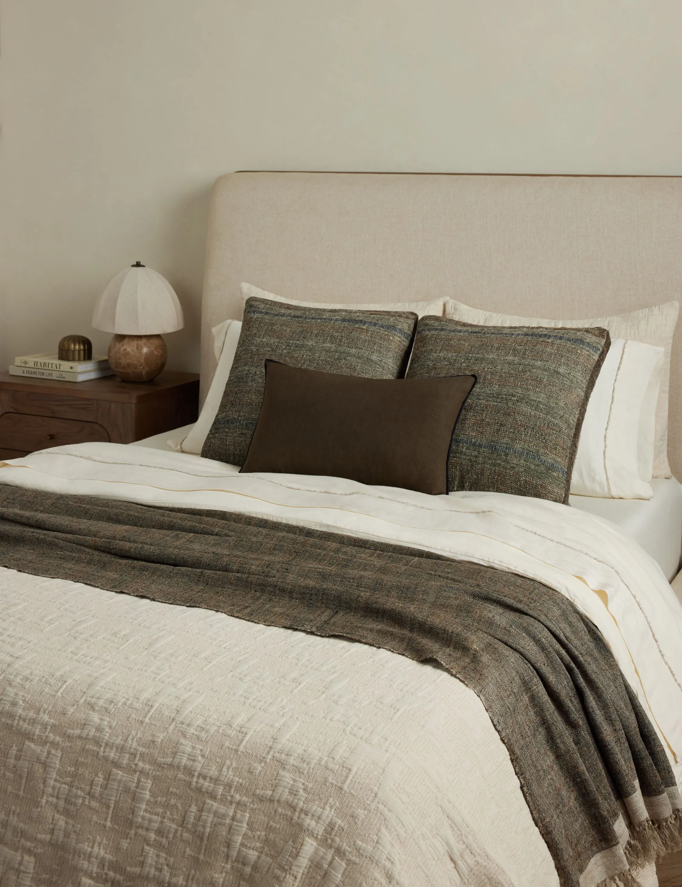 Teku Linen Silk Box Pillow by DISC Interiors Lulu and Georgia