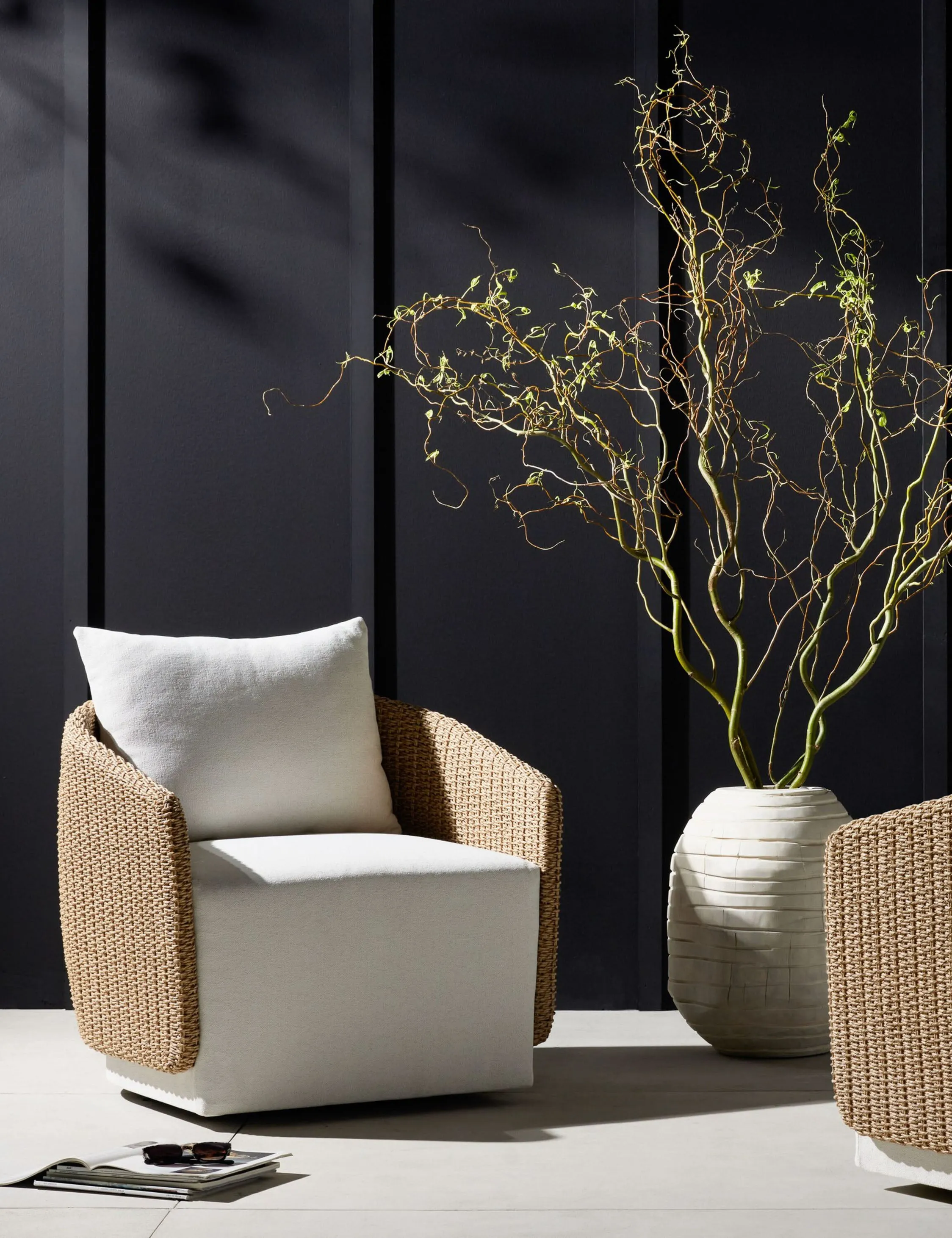 Tennille Indoor / Outdoor Swivel Chair Lulu and Georgia
