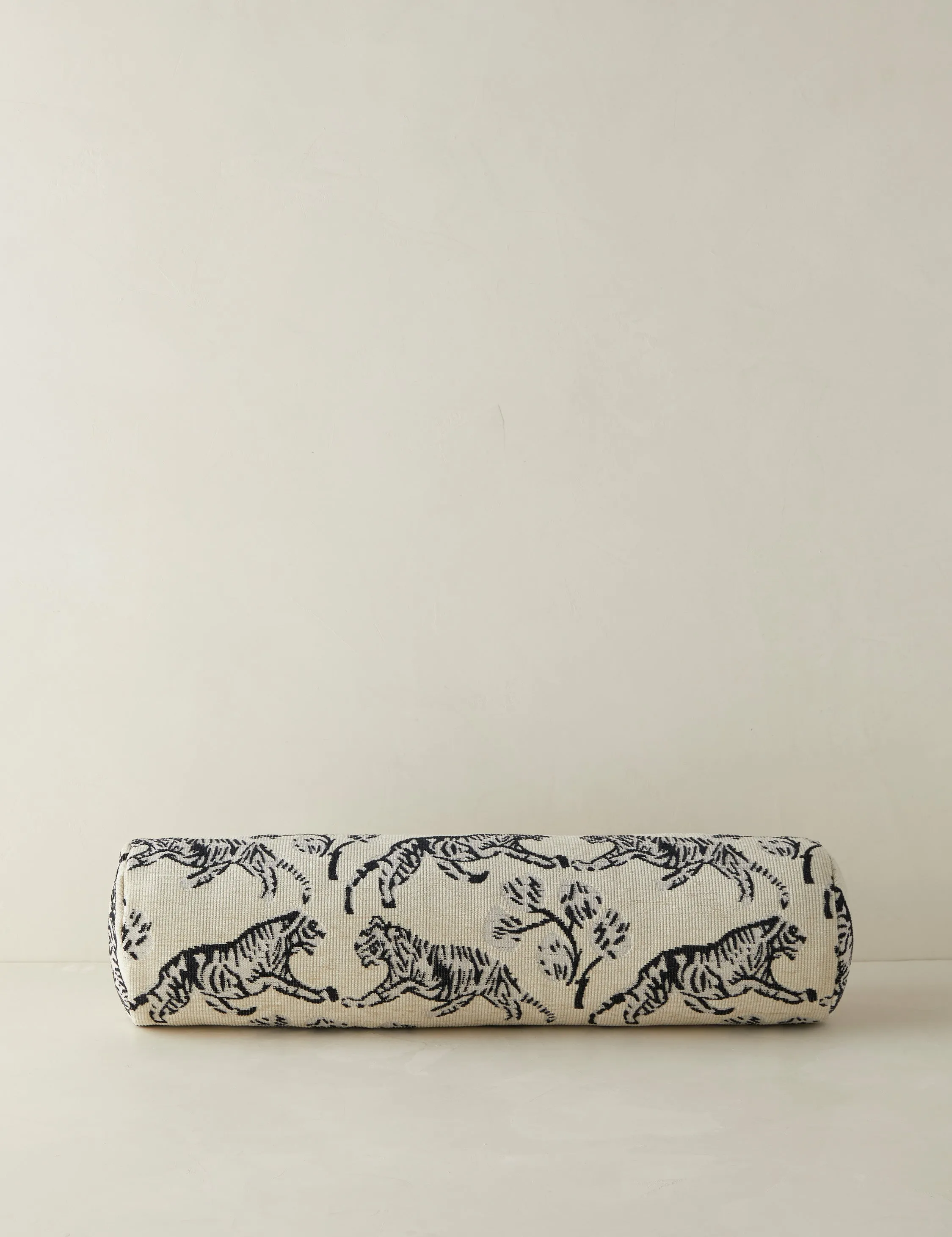 Tiger Jacquard Bolster Pillow by Sarah Sherman Samuel Lulu and Georgia