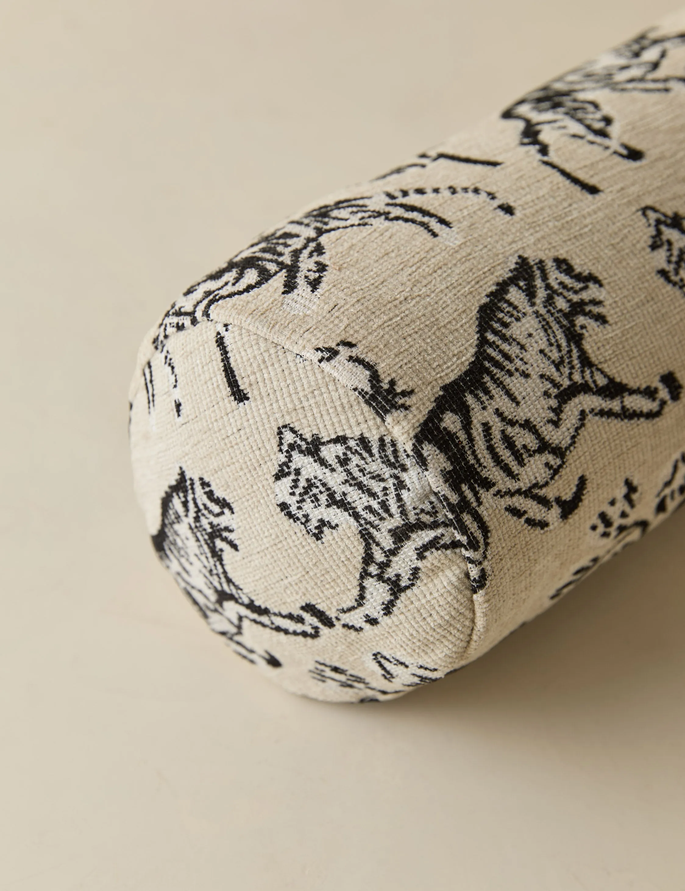 Tiger Jacquard Long Bolster Pillow by Sarah Sherman Samuel Lulu and Georgia