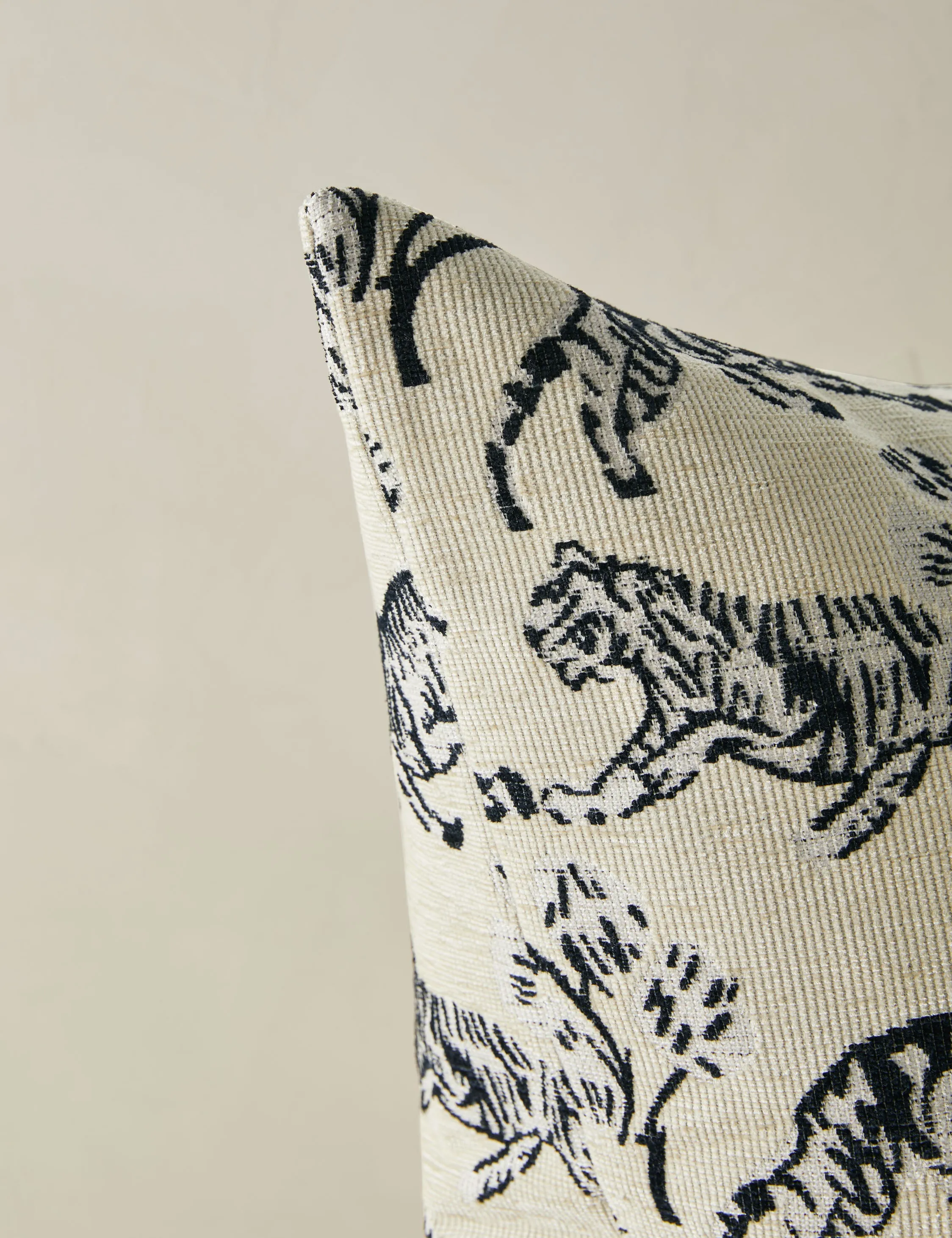 Tiger Jacquard Pillow by Sarah Sherman Samuel Lulu and Georgia