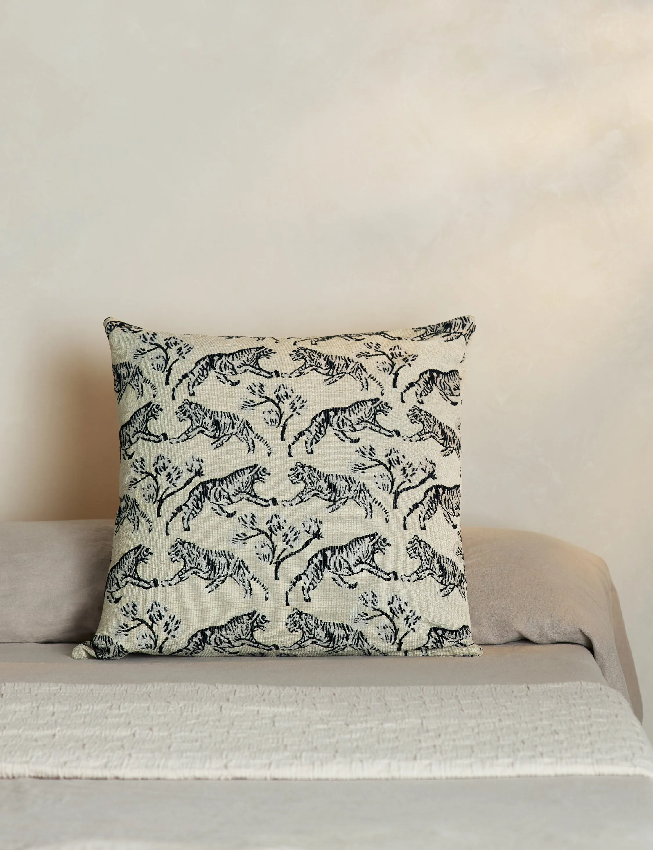 Tiger Jacquard Pillow by Sarah Sherman Samuel Lulu and Georgia