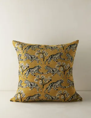 Tiger Jacquard Pillow by Sarah Sherman Samuel Lulu and Georgia