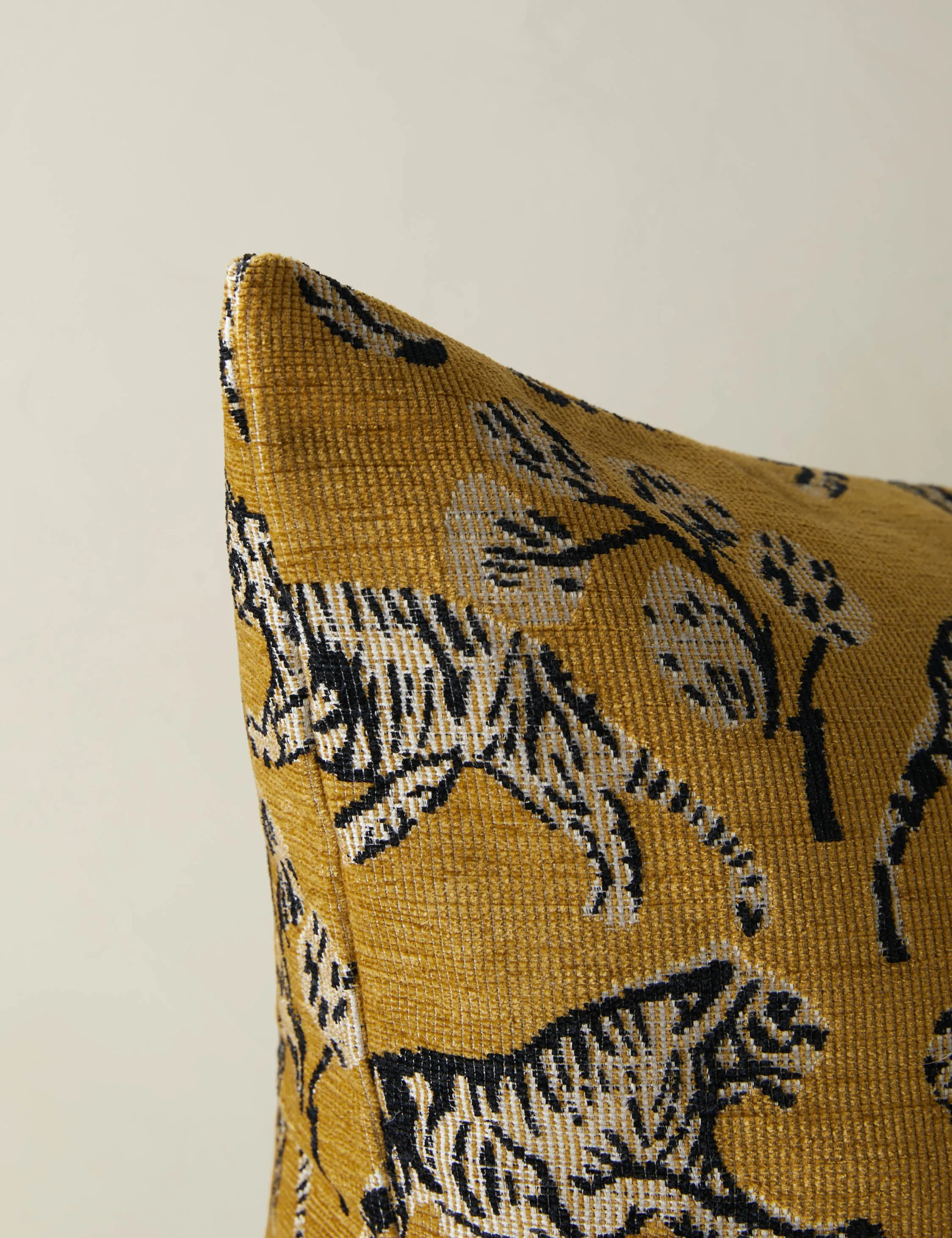 Tiger Jacquard Pillow by Sarah Sherman Samuel Lulu and Georgia