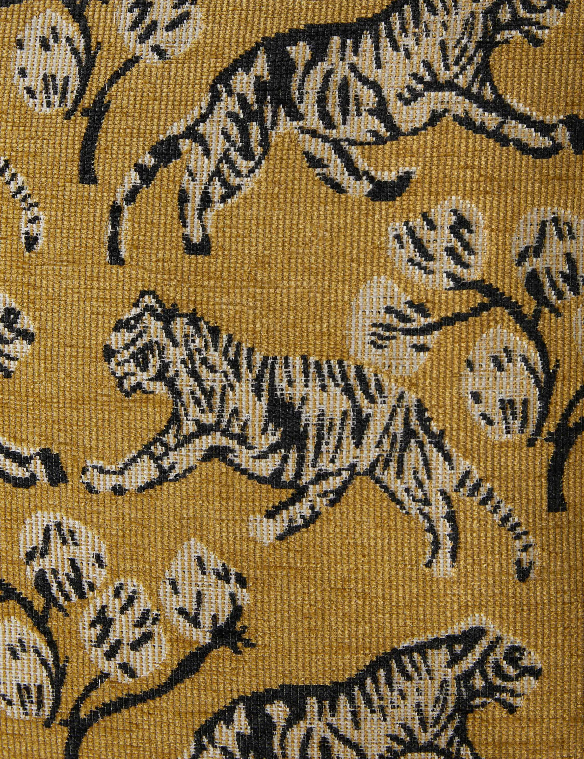 Tiger Jacquard Pillow by Sarah Sherman Samuel Lulu and Georgia