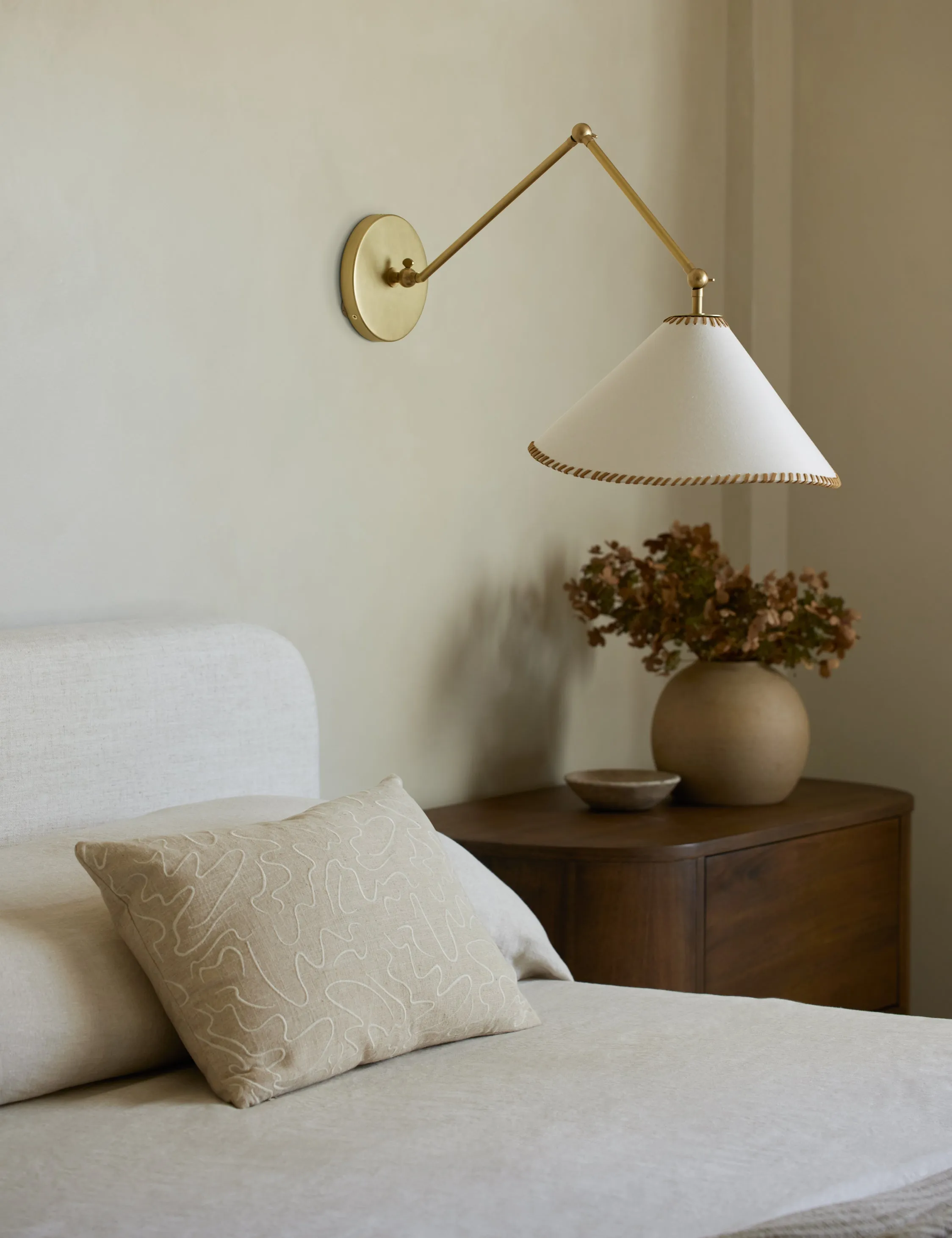 Topos Embroidered Pillow by Élan Byrd Lulu and Georgia