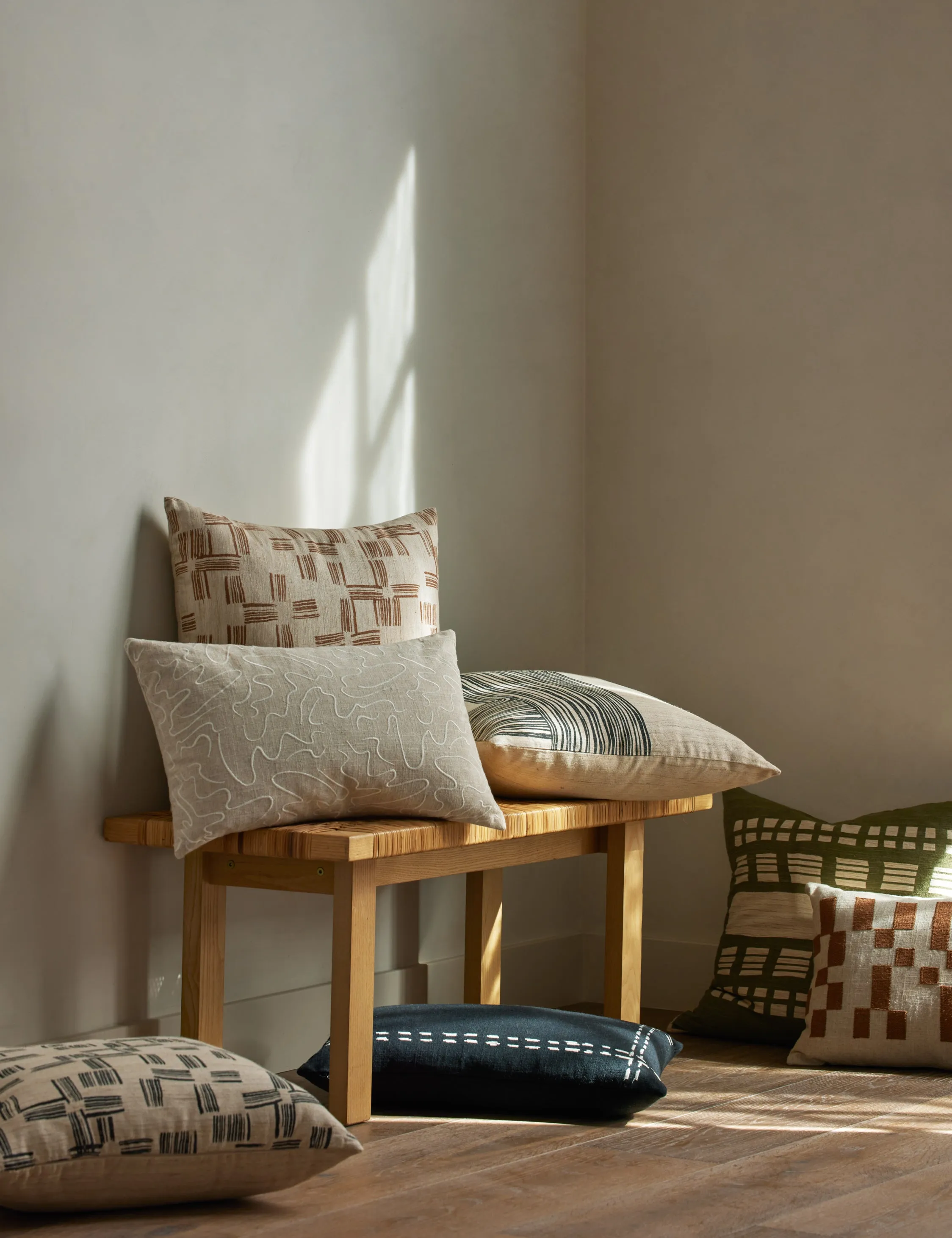 Topos Embroidered Pillow by Élan Byrd Lulu and Georgia