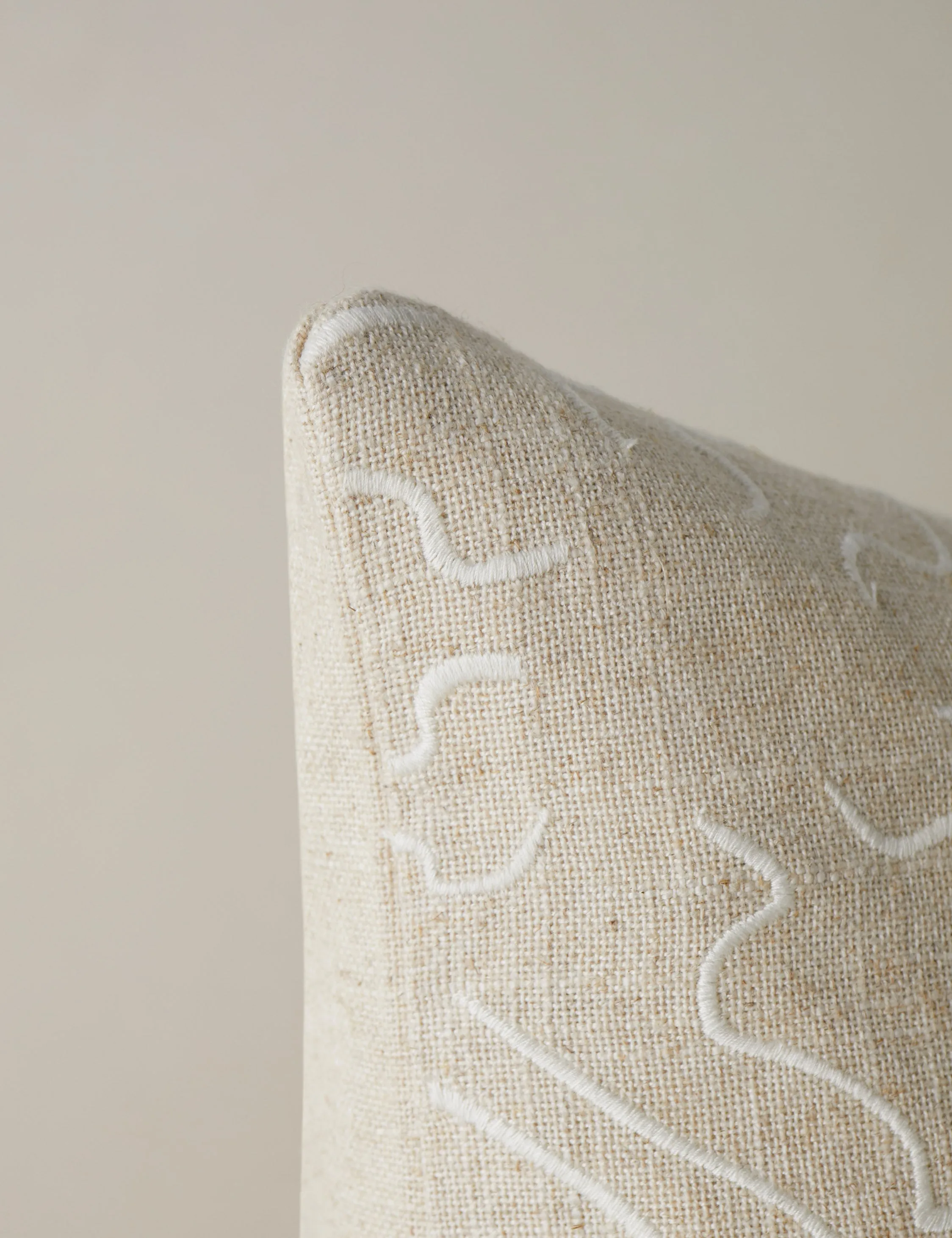 Topos Embroidered Pillow by Élan Byrd Lulu and Georgia