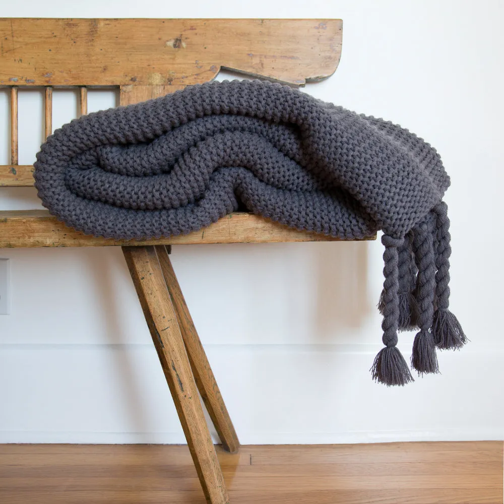 Trestles Chunky Knit Throw by Pom Pom at Home Lulu and Georgia