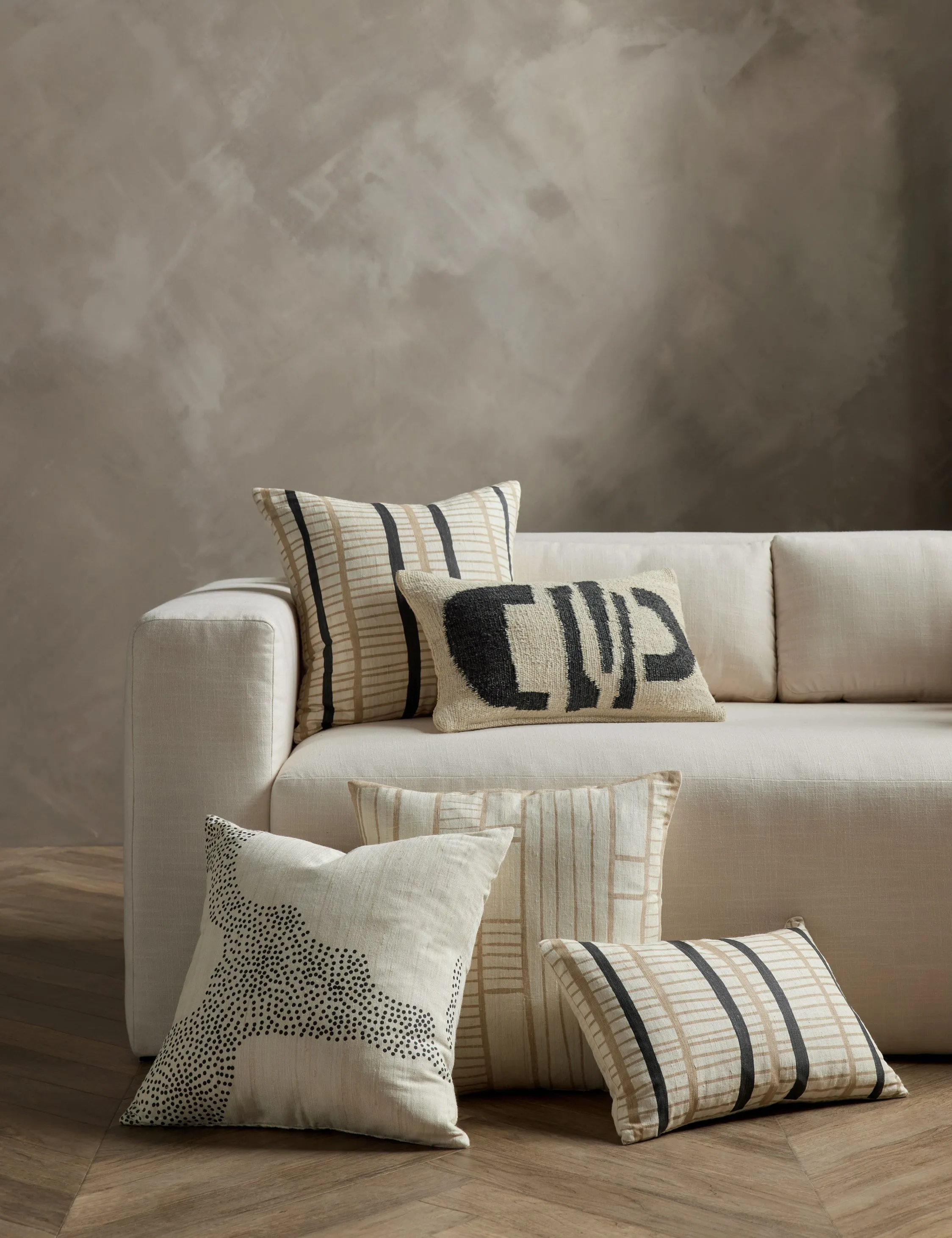 Vela Hemp Lumbar Pillow by Hadiya Williams Lulu and Georgia