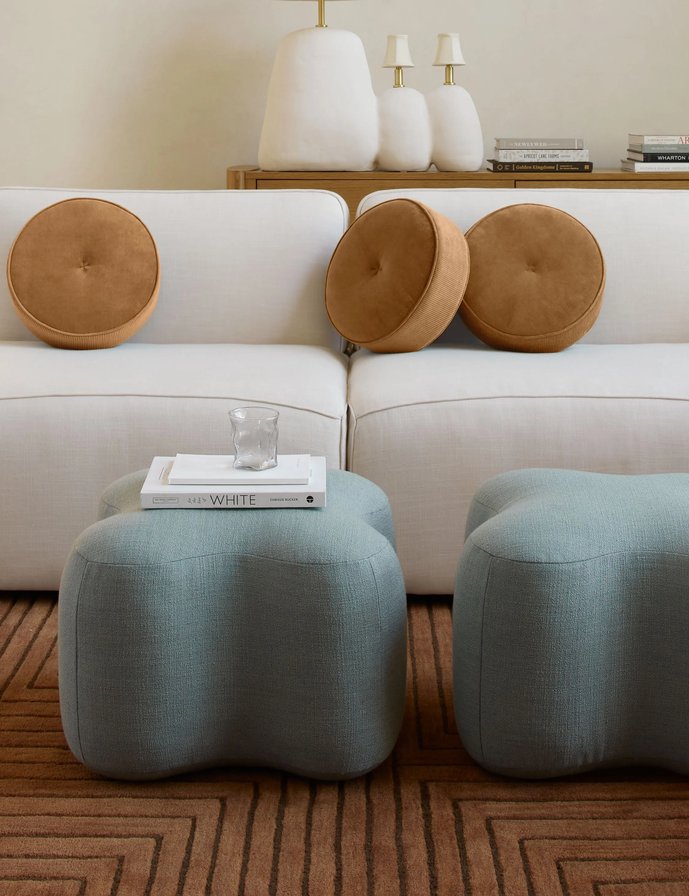 Velvet Disc Pillow by Sarah Sherman Samuel Lulu and Georgia