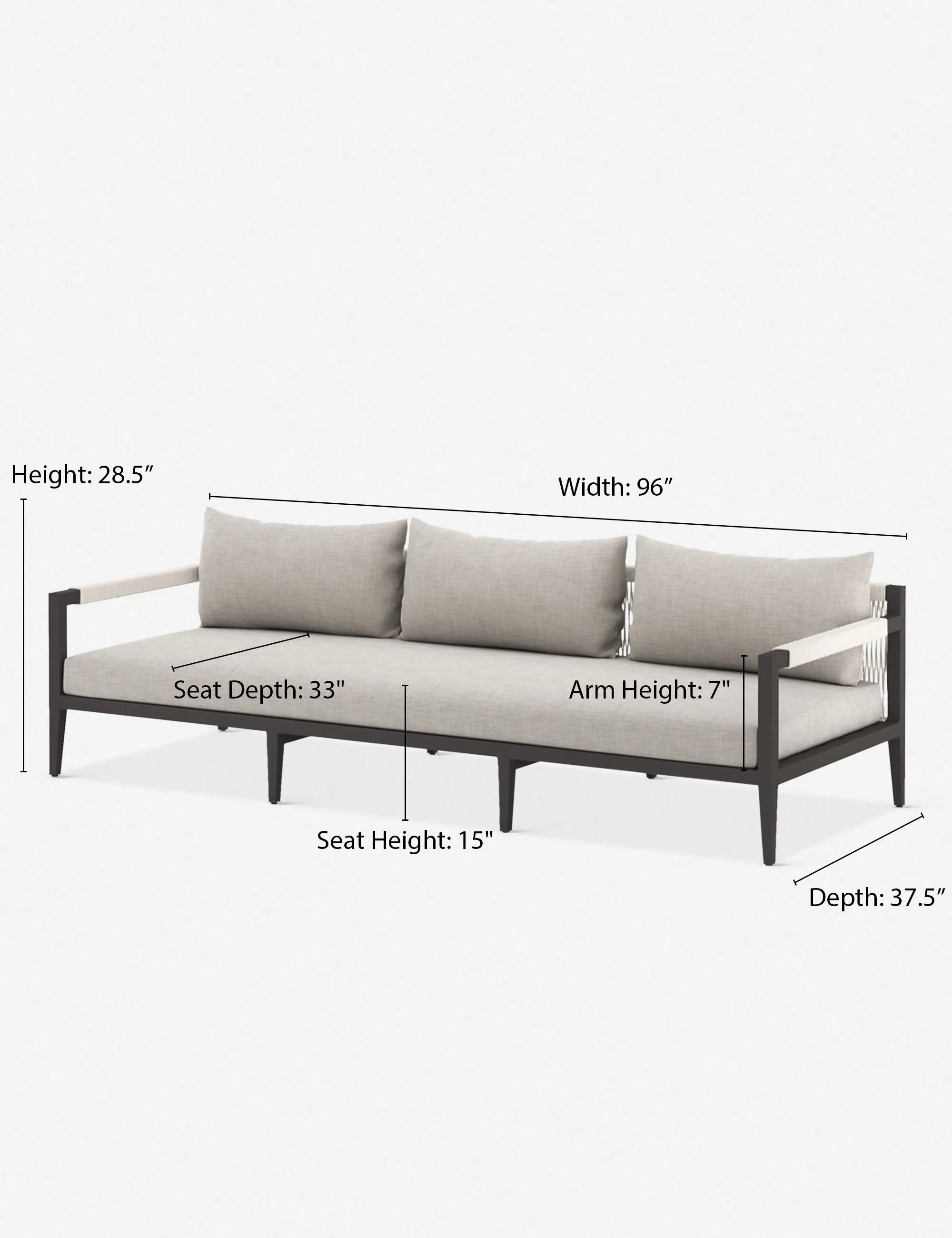 Verona Outdoor Sofa Lulu and Georgia