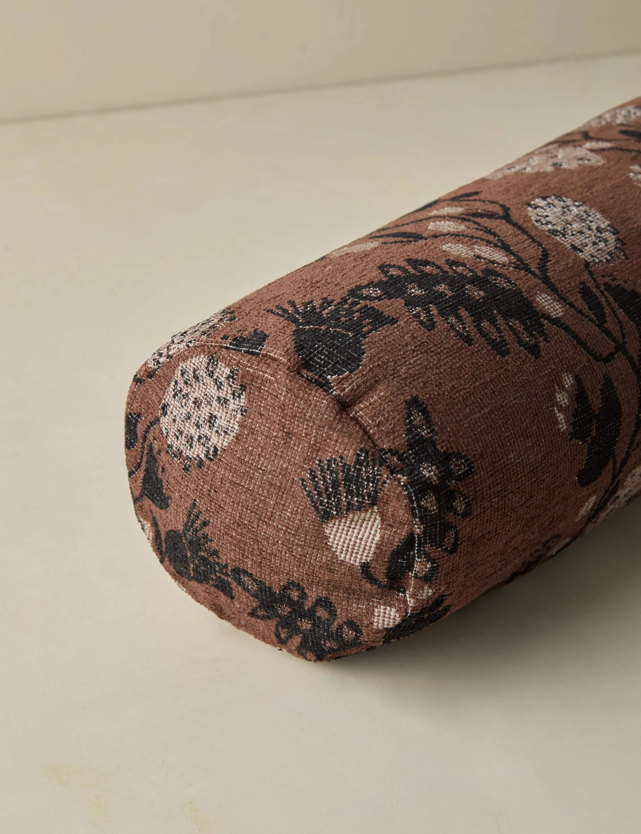 Vini Botanical Jacquard Long Bolster Pillow by Sarah Sherman Samuel Lulu and Georgia