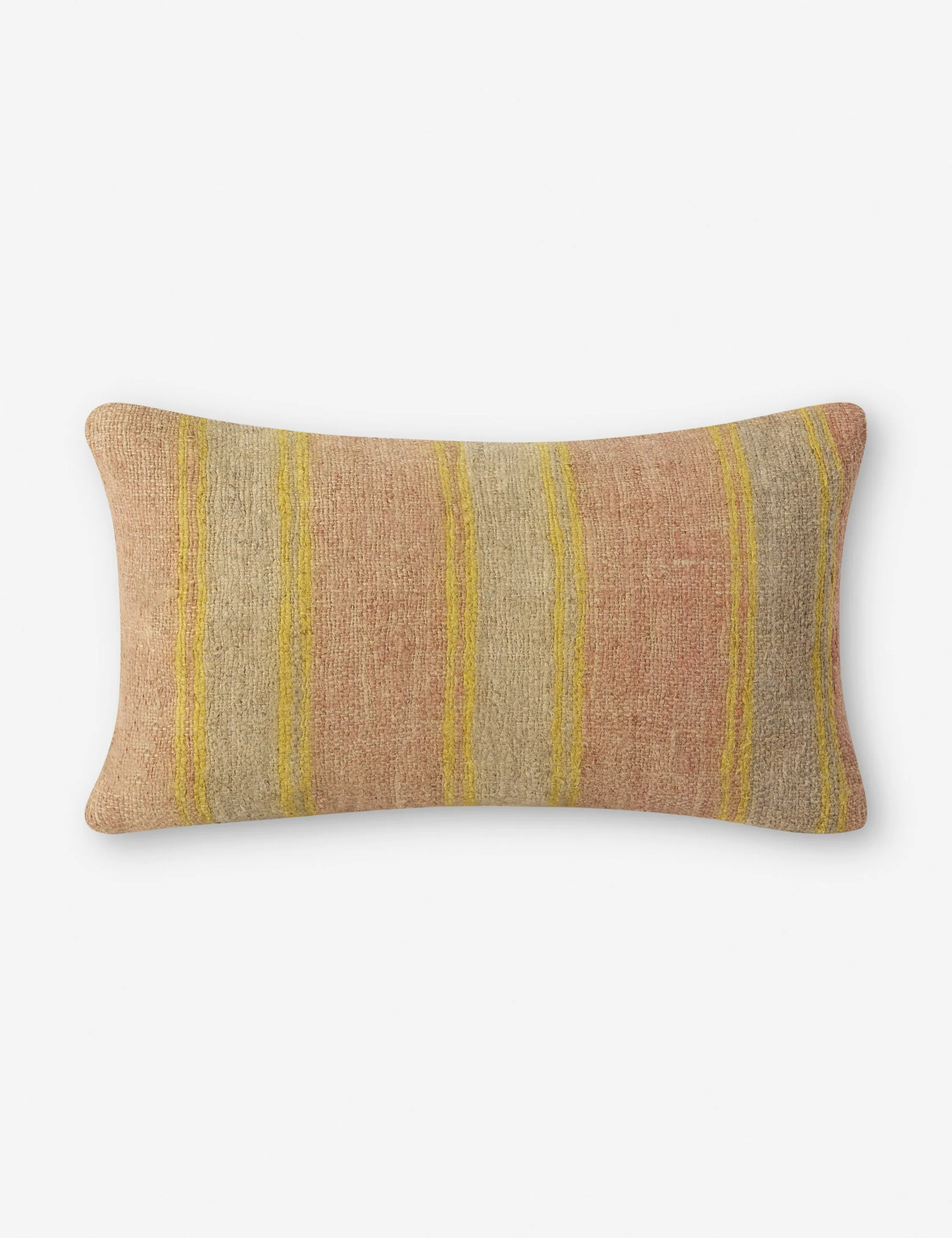 Vintage Lumbar Pillow No. 126, 12" x 20" Lulu and Georgia