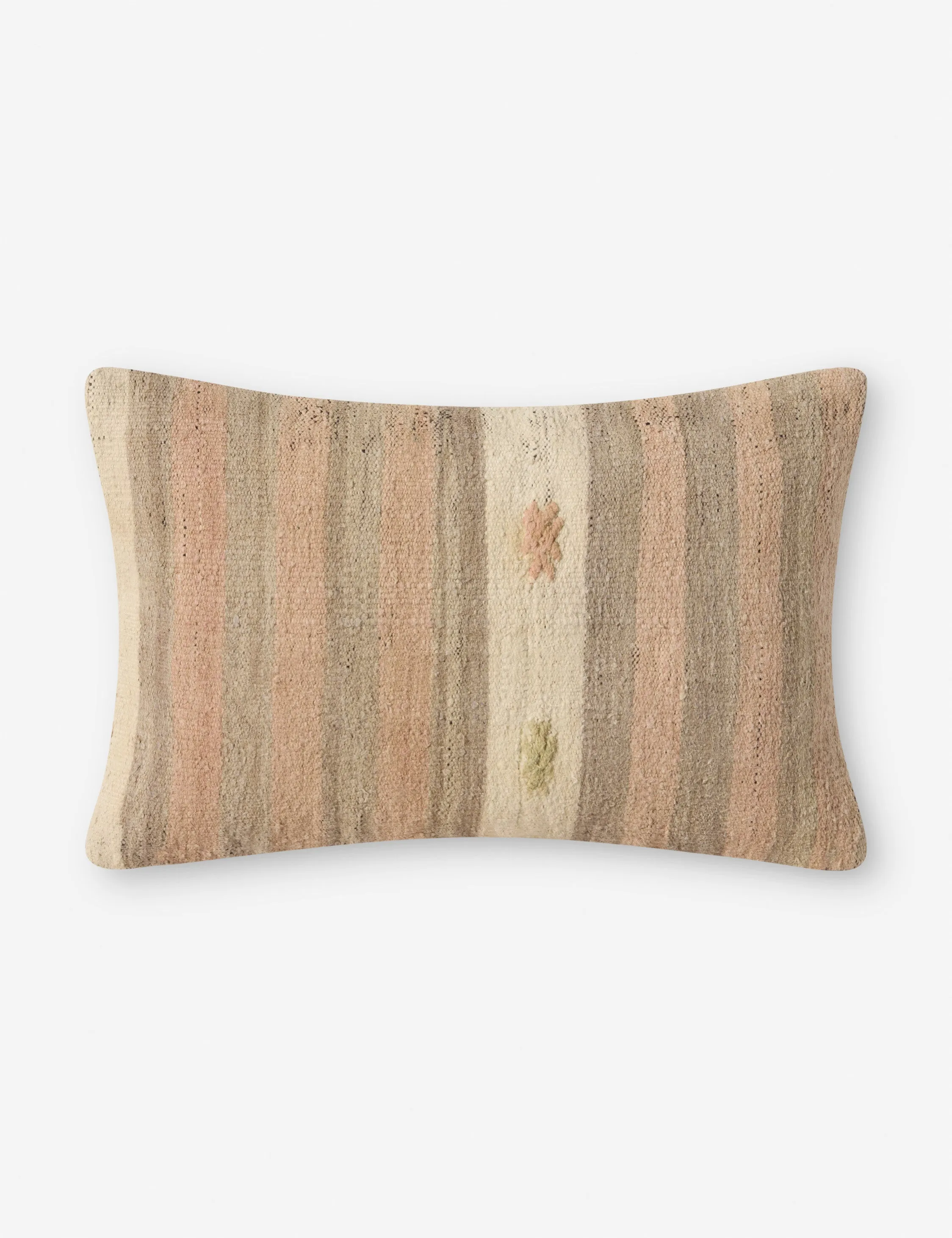 Vintage Lumbar Pillow No. 127, 14" x 20" Lulu and Georgia