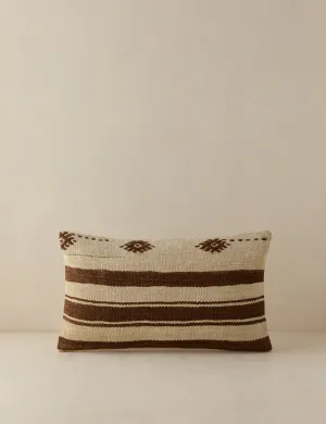 Vintage Lumbar Pillow No. 130, 12" x 20" Lulu and Georgia