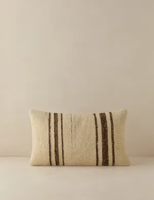 Vintage Lumbar Pillow No. 145, 12" x 20" Lulu and Georgia