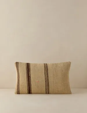 Vintage Lumbar Pillow No. 146, 12" x 20" Lulu and Georgia