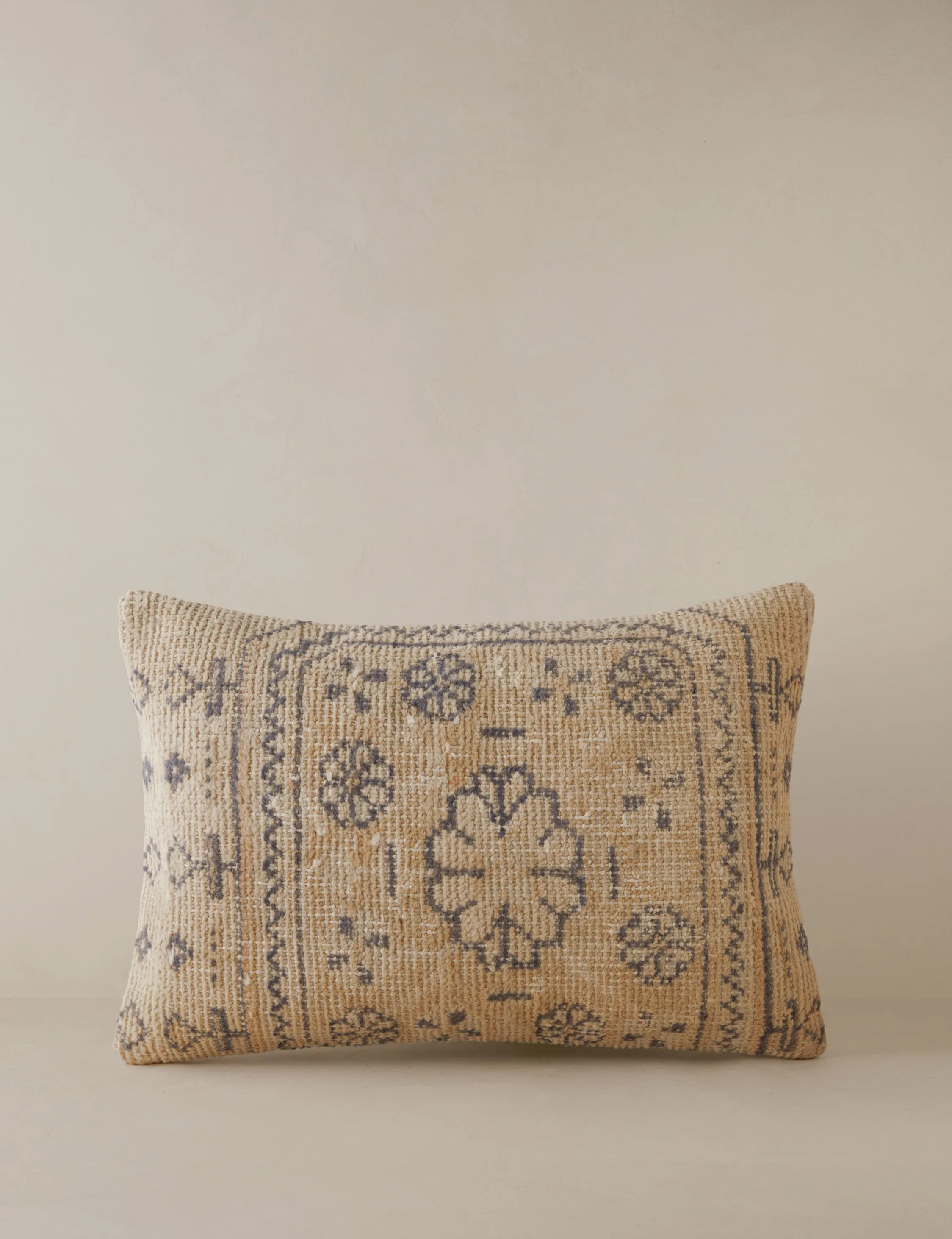 Vintage Lumbar Pillow No. 15, 16" x 24" Lulu and Georgia